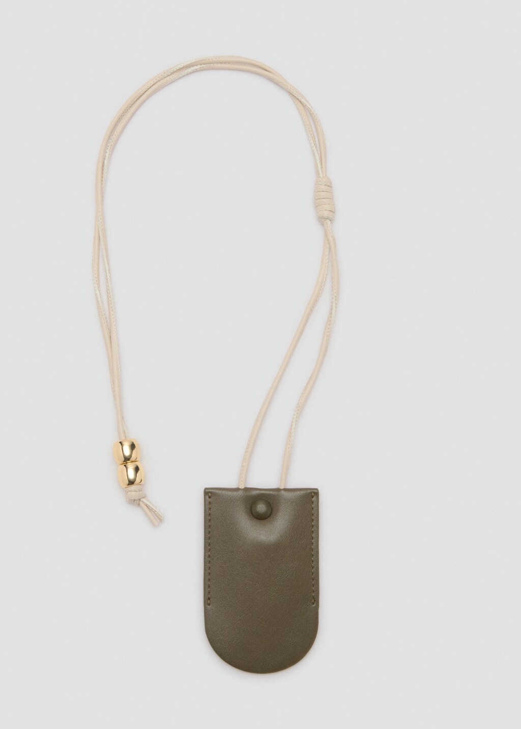 Leather-effect keychain with ball detail - Women | MANGO USA