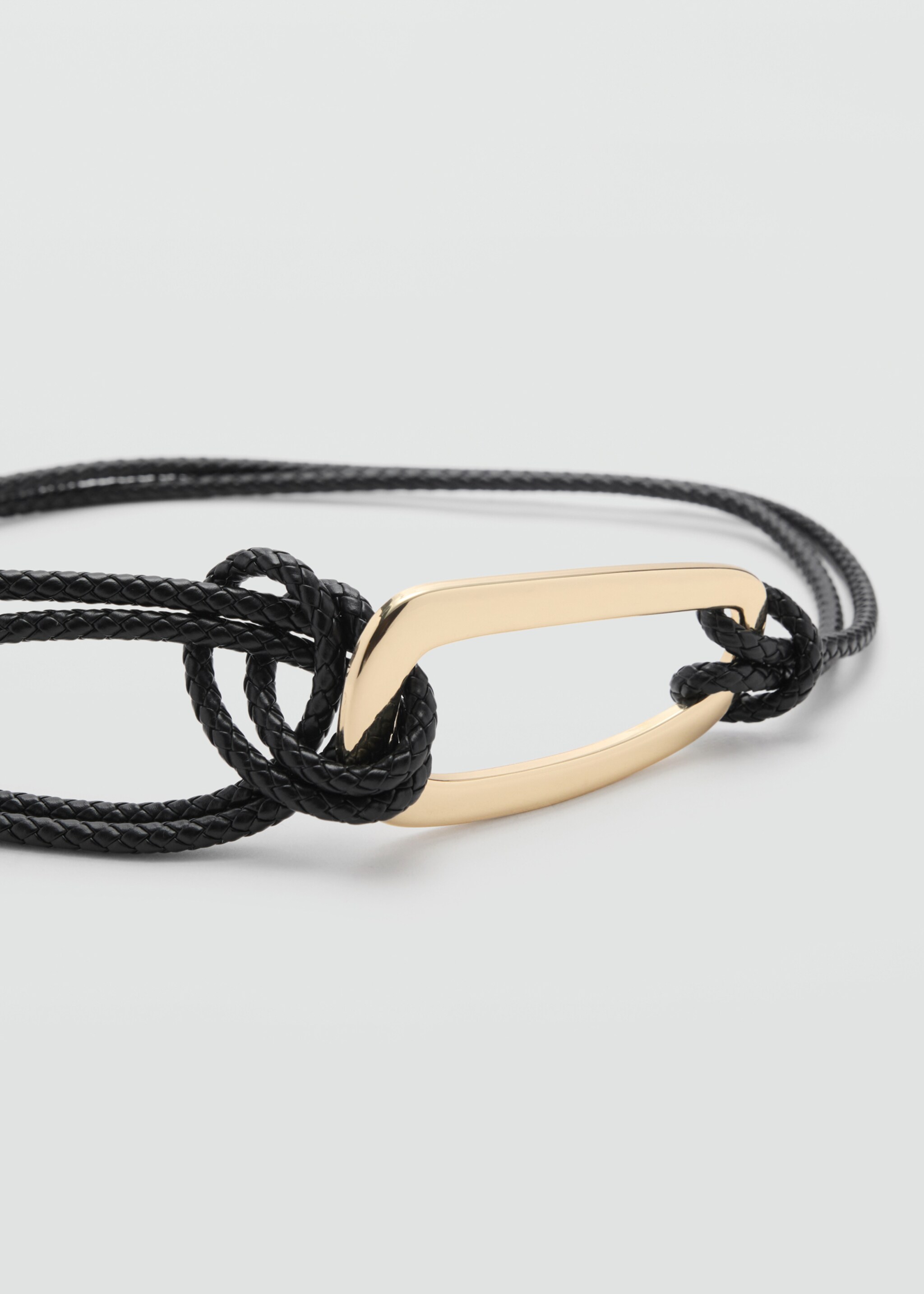 Oval buckle belt - Medium plane
