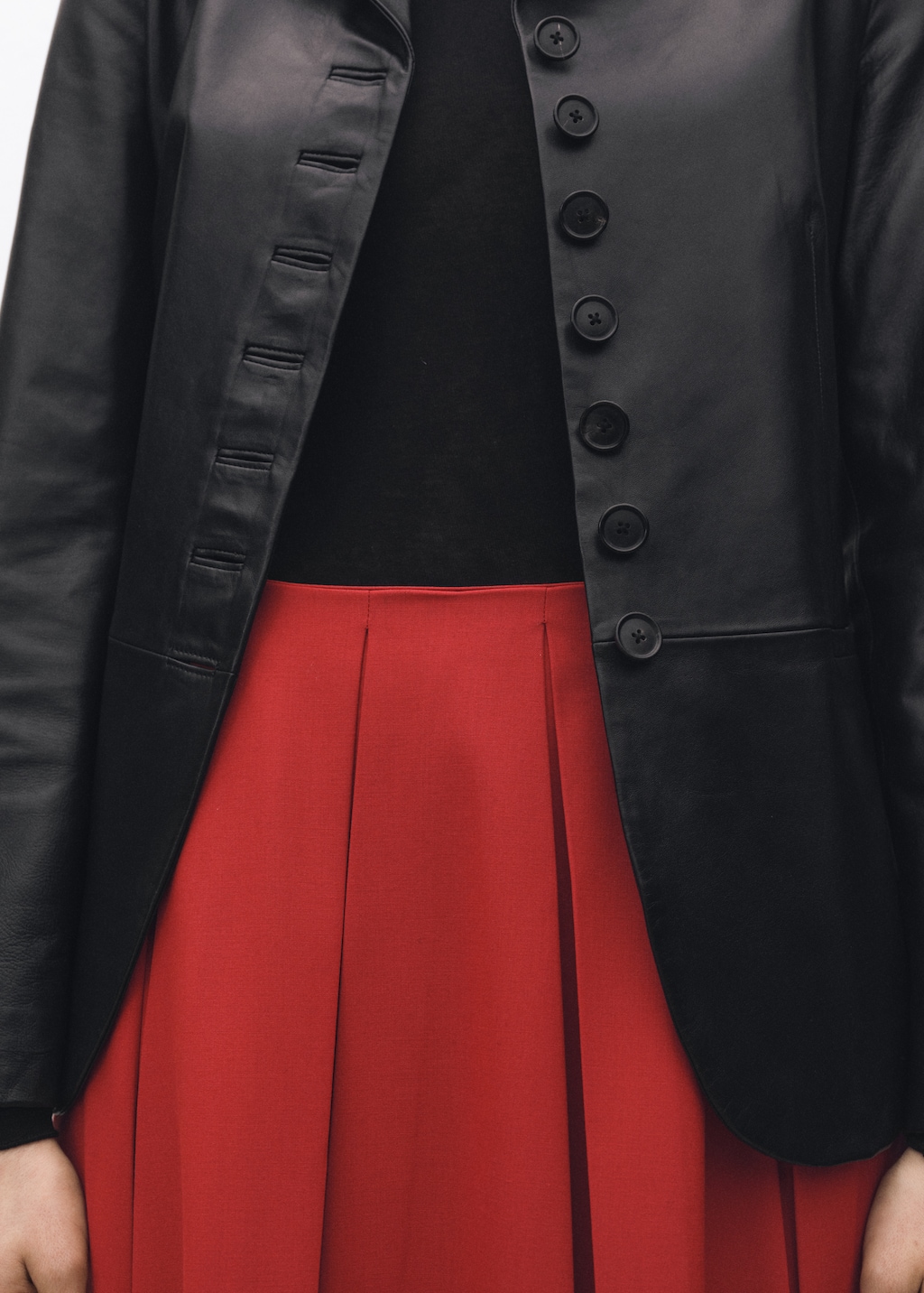 Mango Wool-blend pleated skirt thumbnail