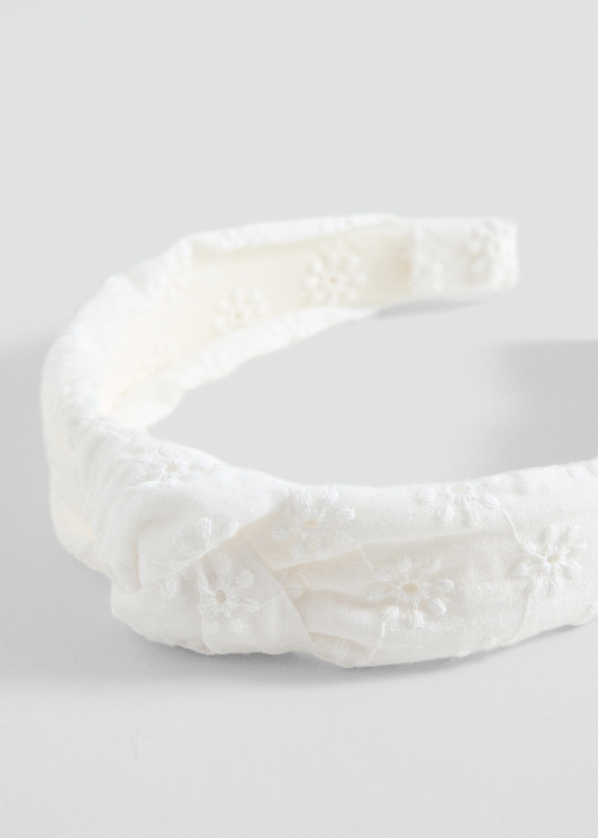 Knotted cotton headband - Medium plane