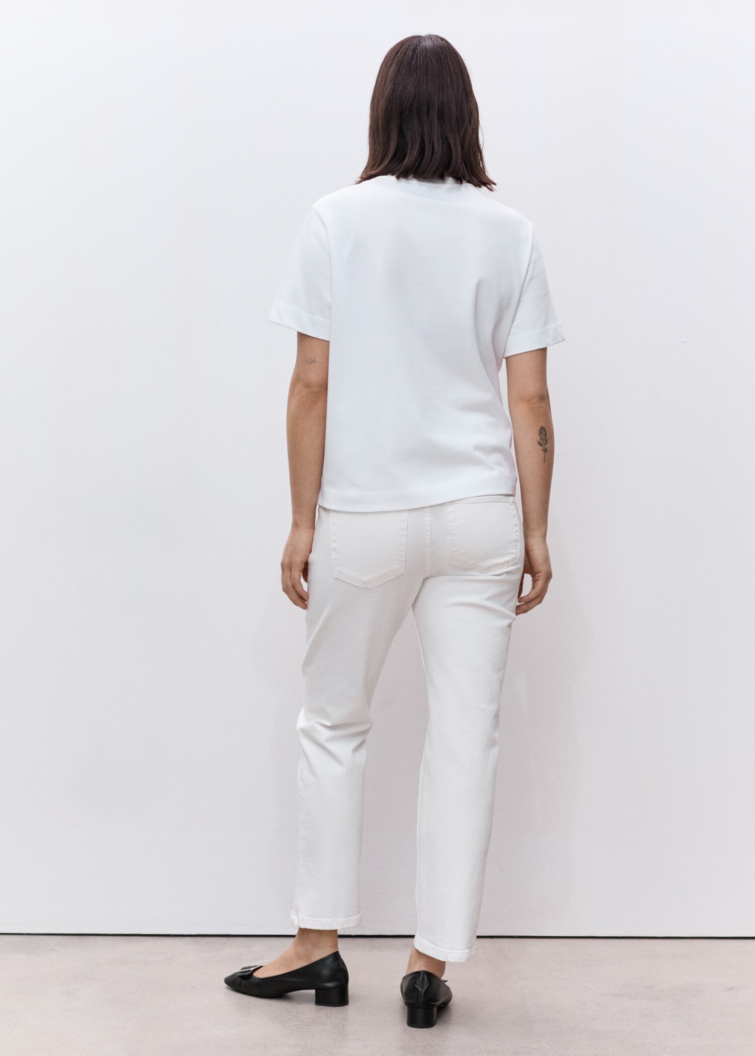 Jeans rectos premamá - Reverso del artículo