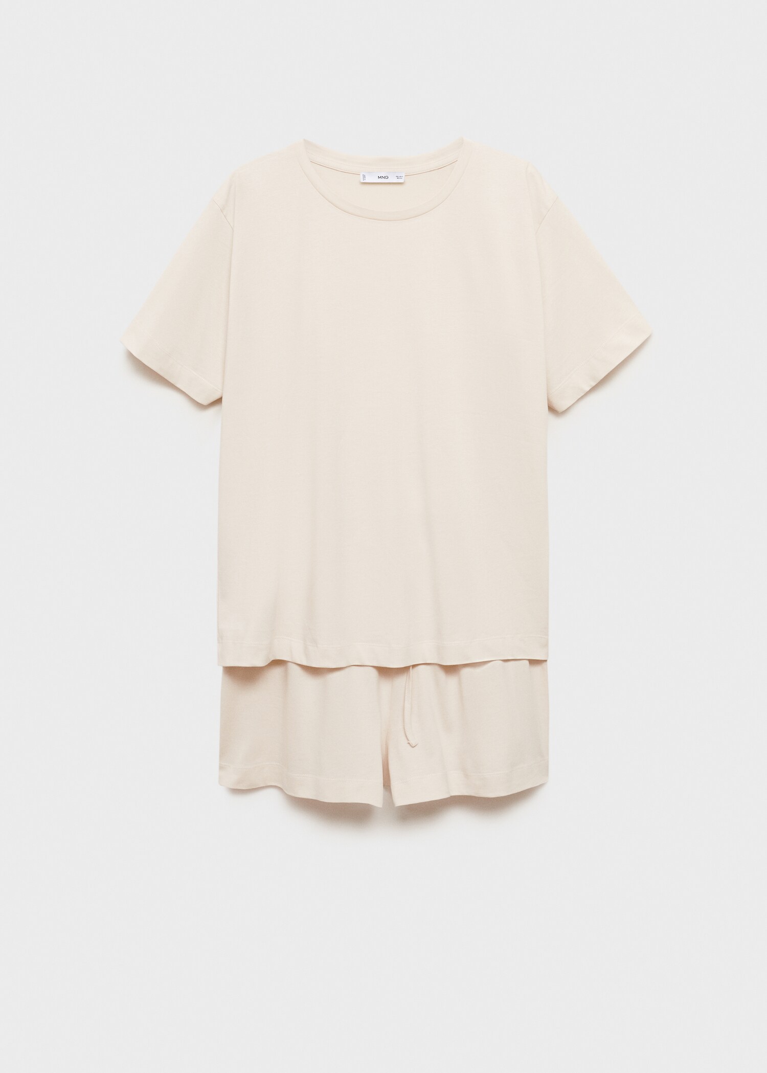 Two-piece short cotton pyjama set - Article without model