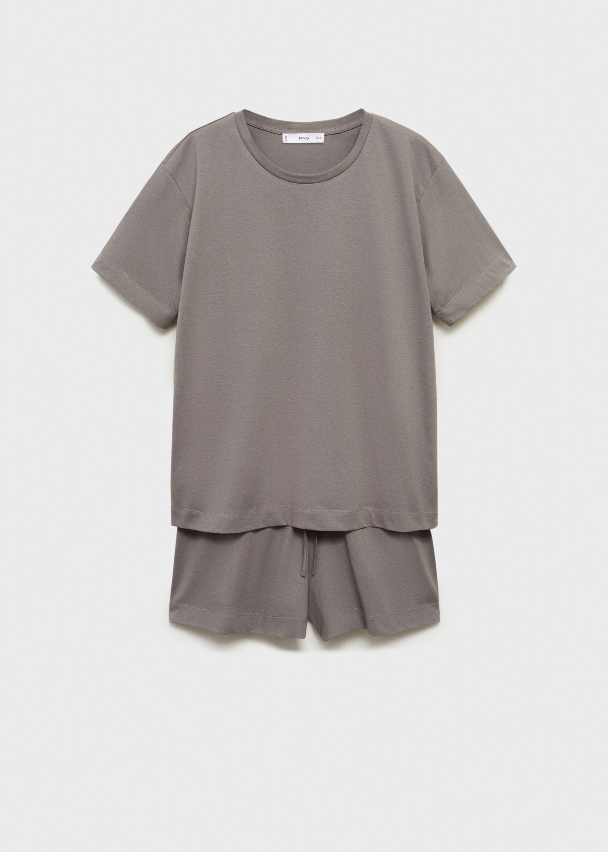 Two-piece short cotton pajama set - Article without model