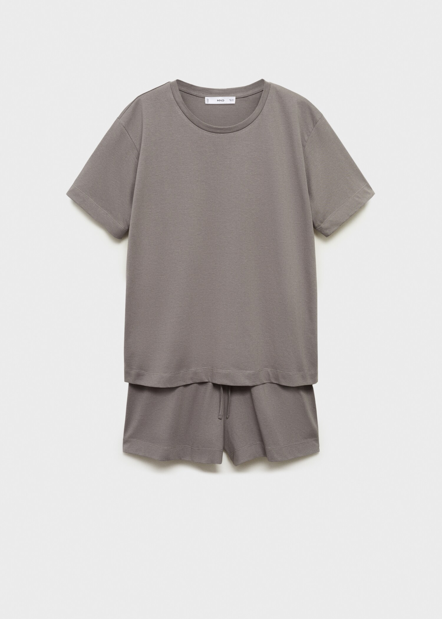 Two-piece short cotton pyjama set - Article without model