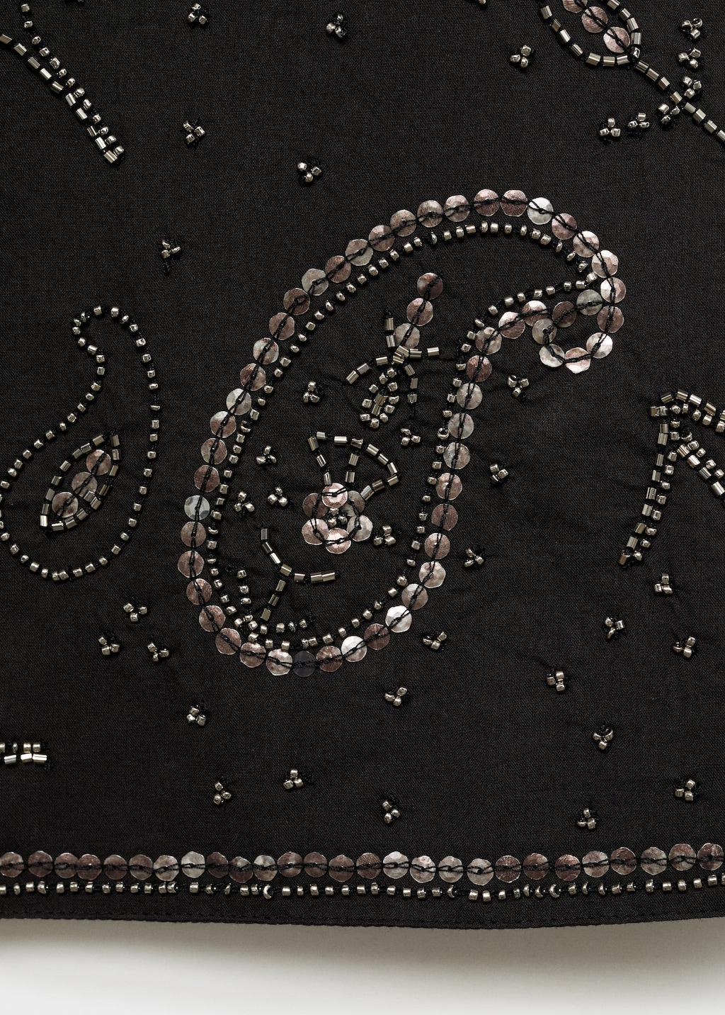 Beaded embroidered vest