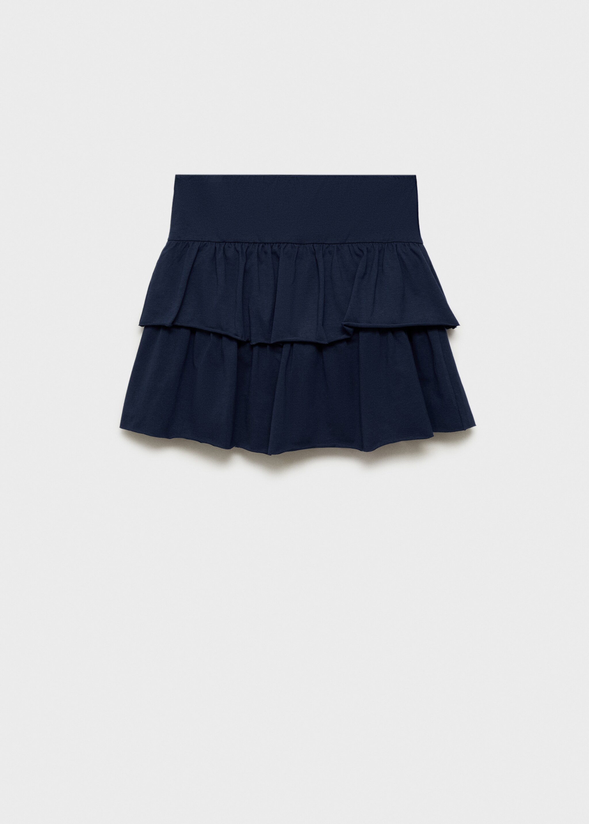 Ruffled mini-skirt trousers - Article without model