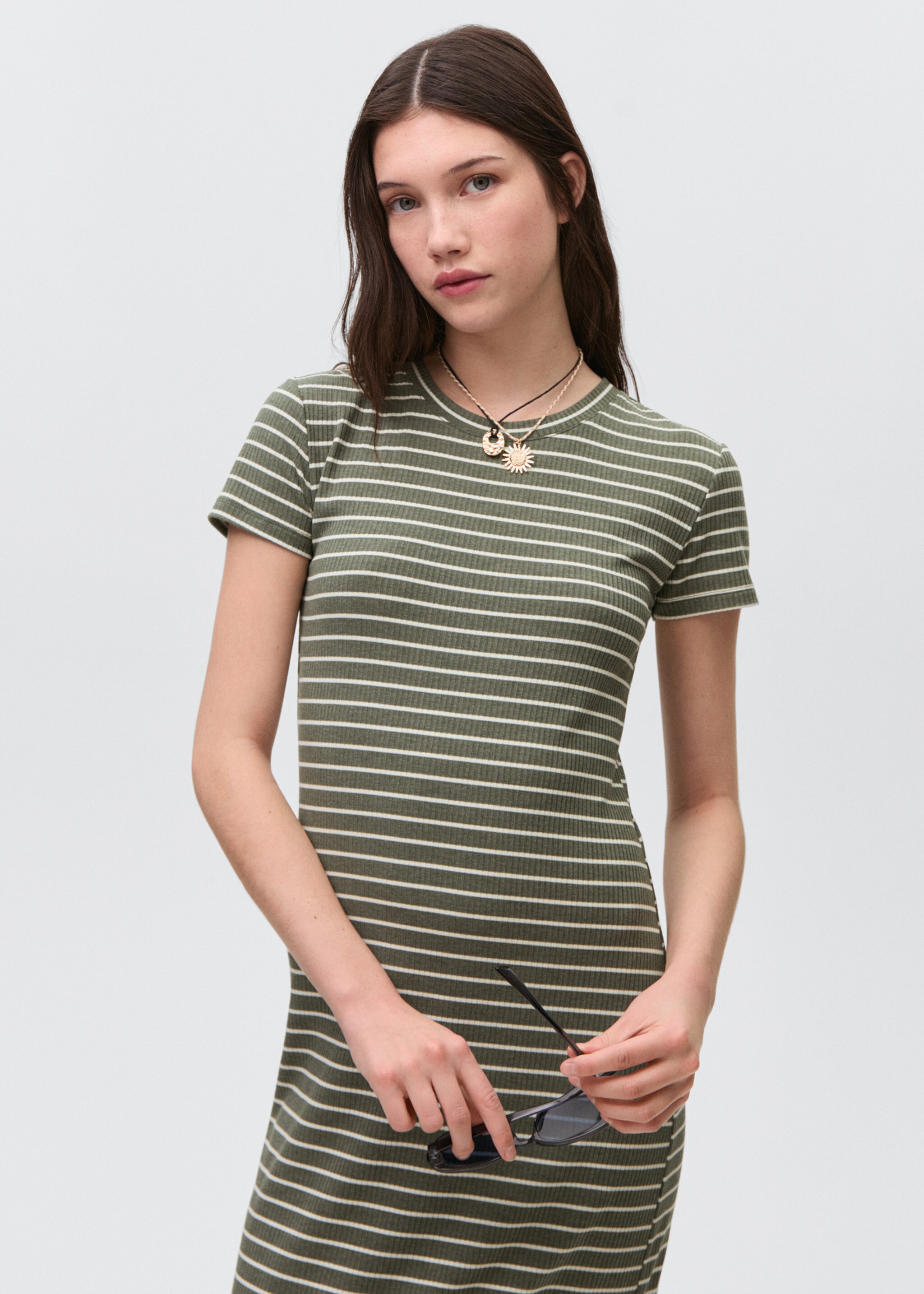 Striped long dress - Medium plane