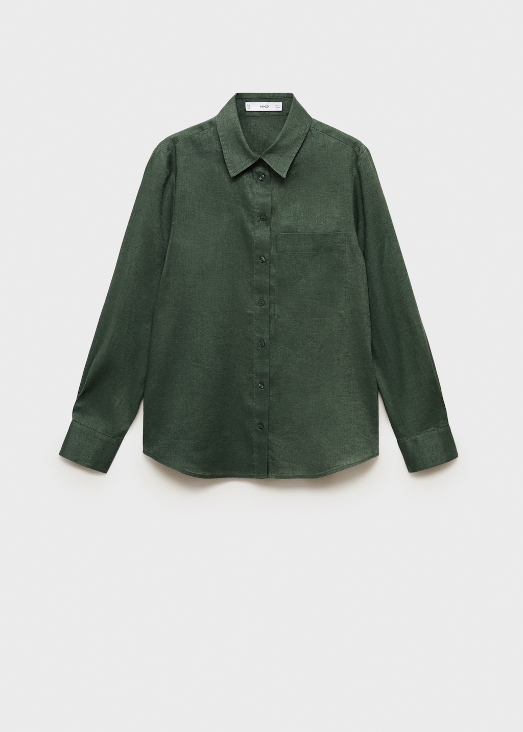 Pocket linen shirt - Women | MANGO USA