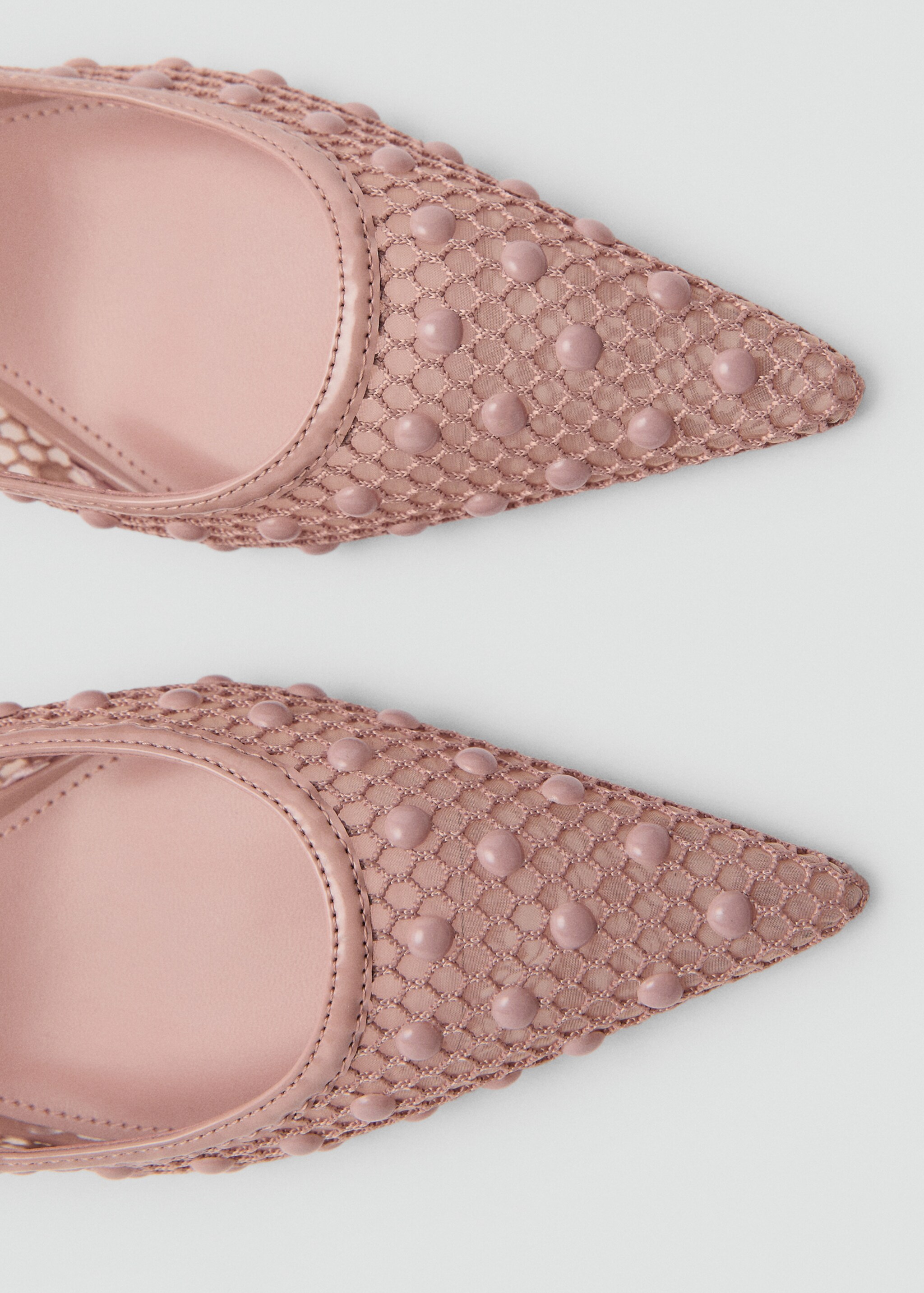 Chaussure à talon en mesh avec boules décoratives - Détail de l'article 2