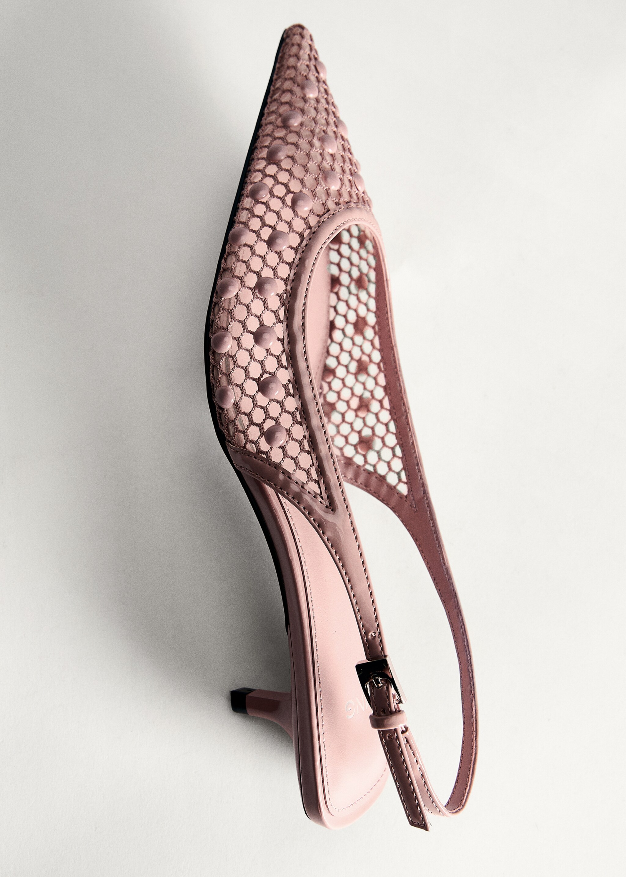 Chaussure à talon en mesh avec boules décoratives - Détail de l'article 5