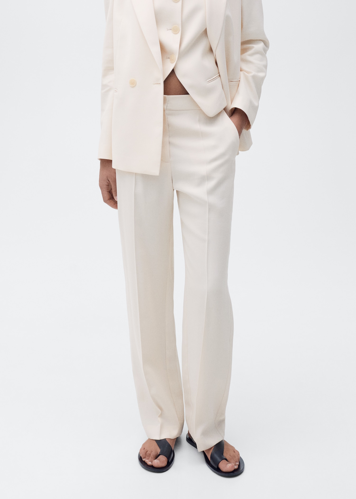 Pantalón recto traje