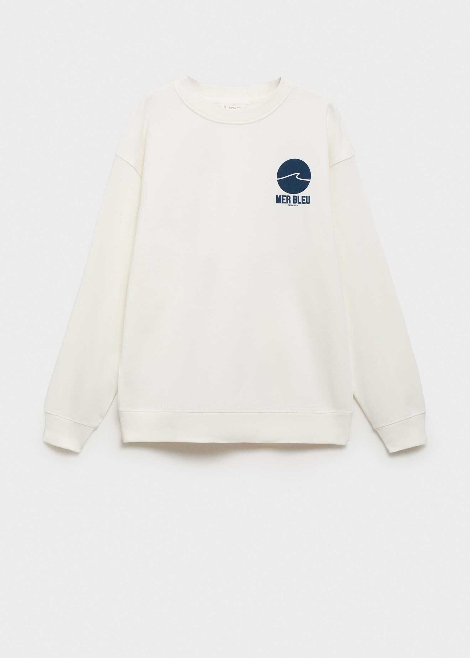 Message cotton sweatshirt - Article without model