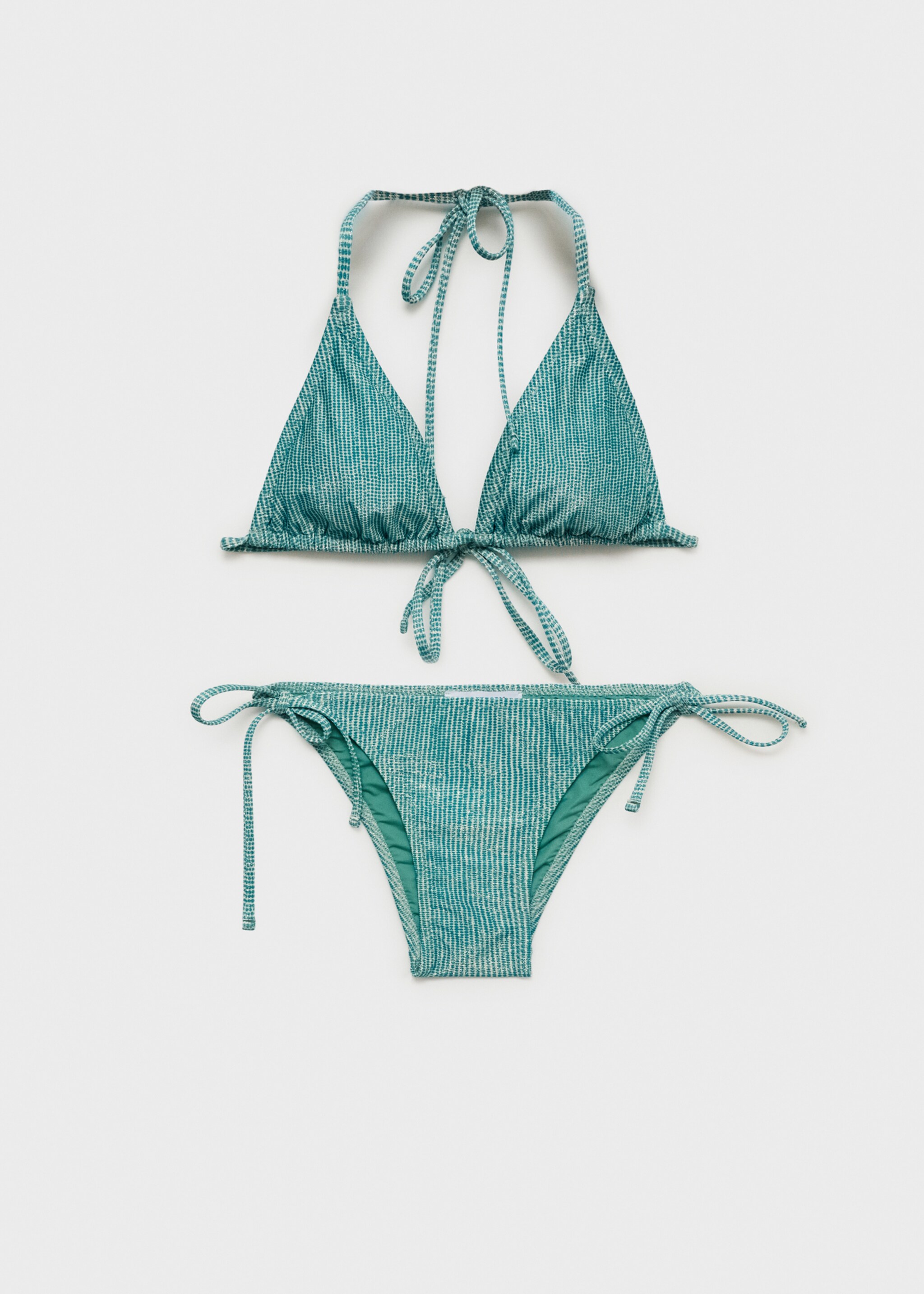 Bedrukte lurex bikini - Artikel zonder model