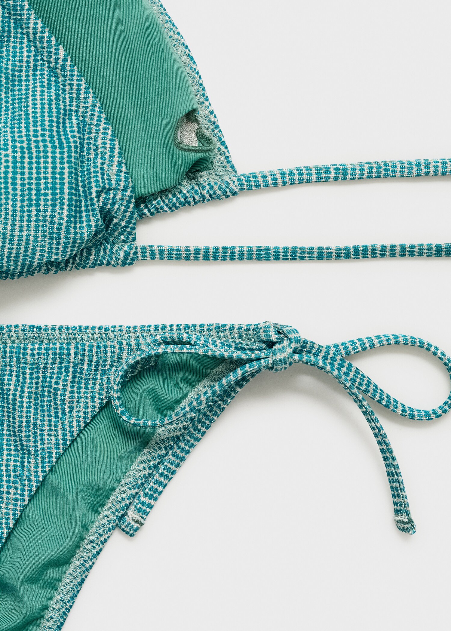 Mønstret bikini i lurex - Artikkeldetalj 0