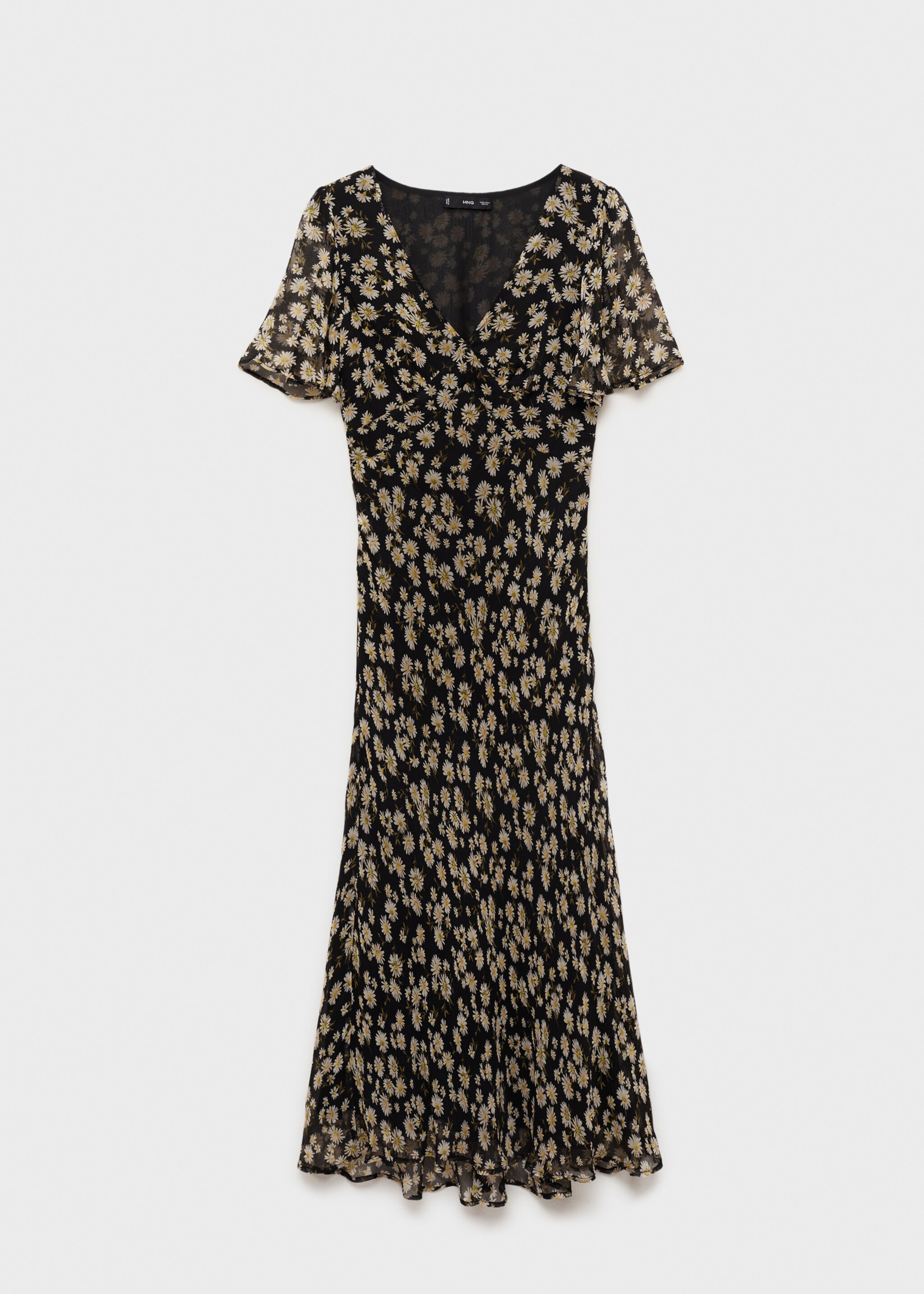 Floral-print straight-fit midi-dress - Article without model
