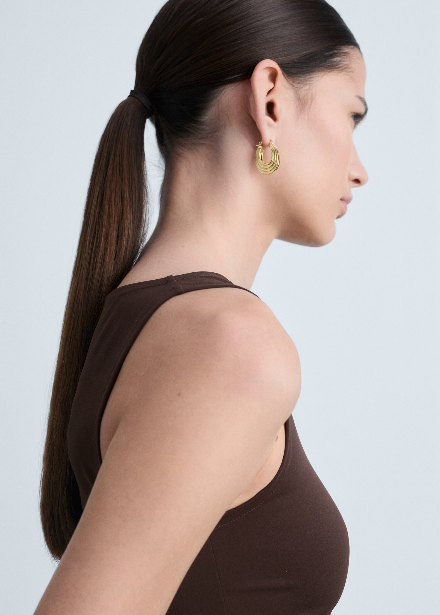 Boat-neck strapless top - Details of the article 1