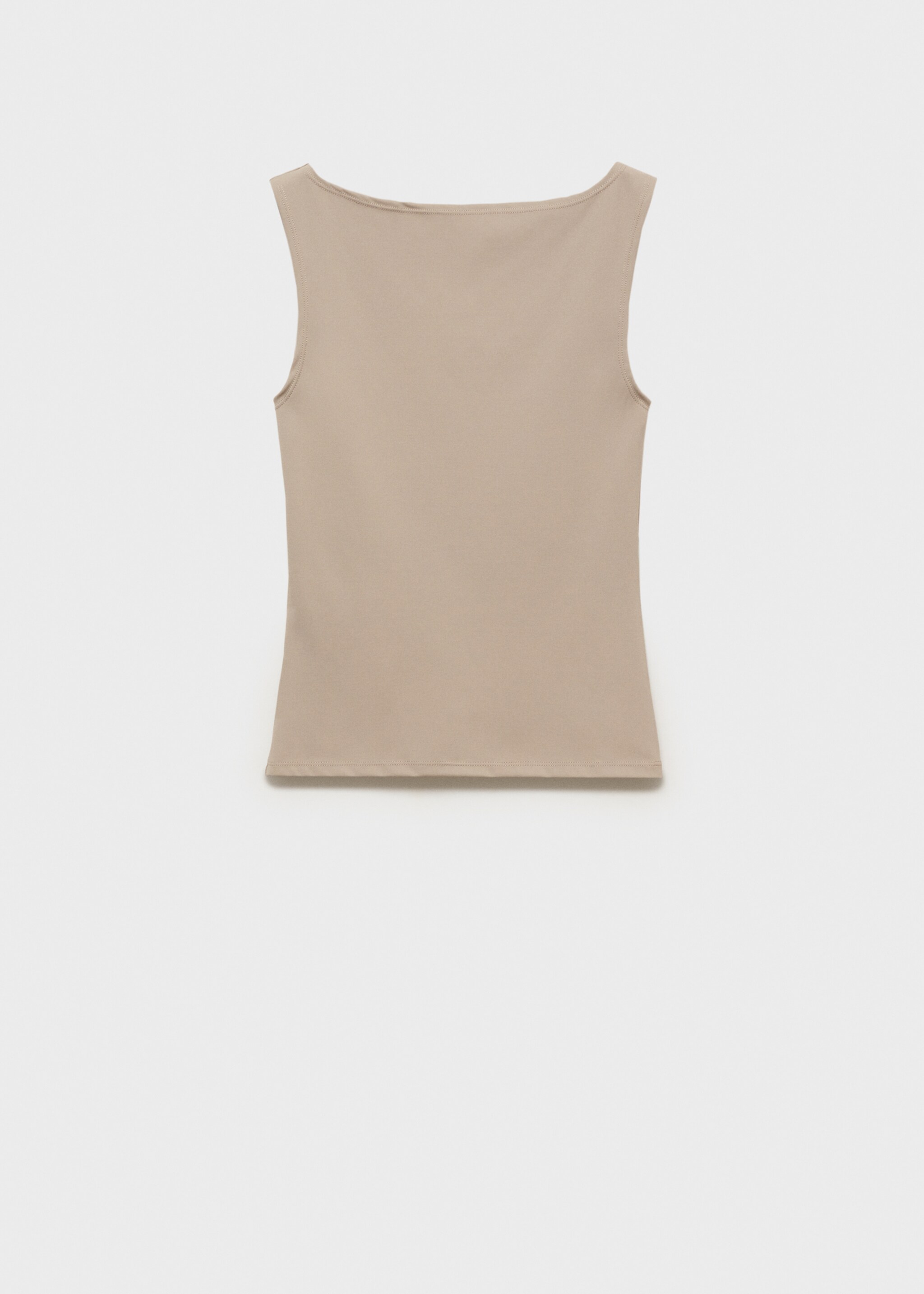 Boat neck strapless top - Article without model