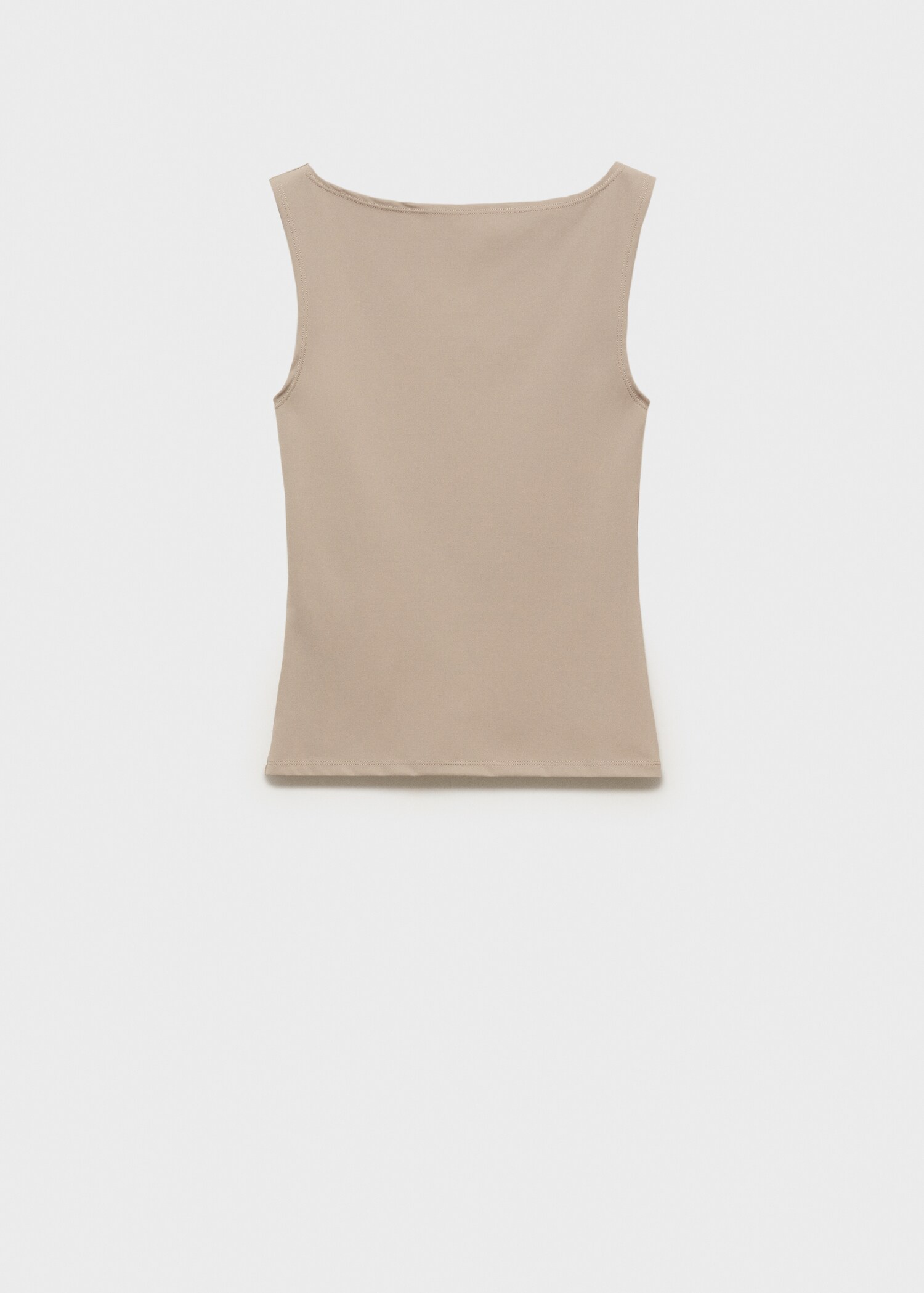 Boat-neck strapless top - Article without model