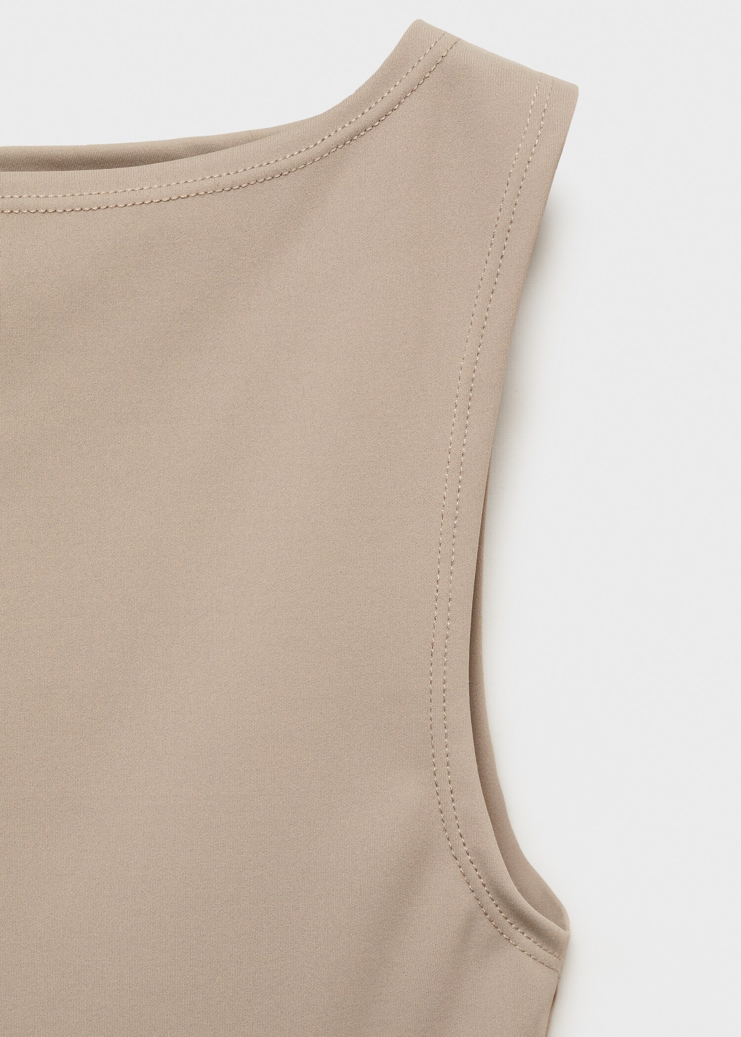 Boat-neck strapless top - Details of the article 8