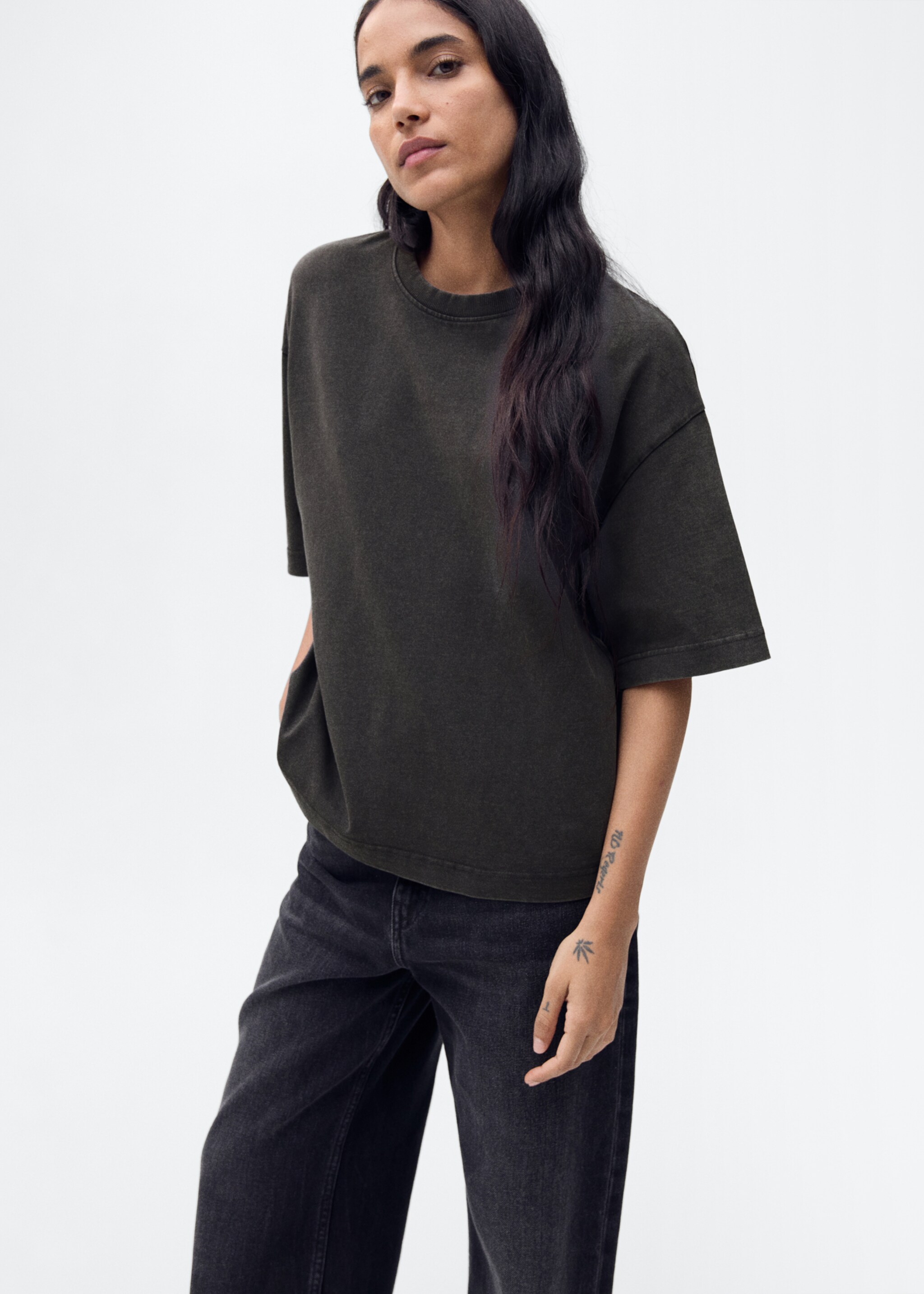 Oversized cotton t-shirt - Medium plane