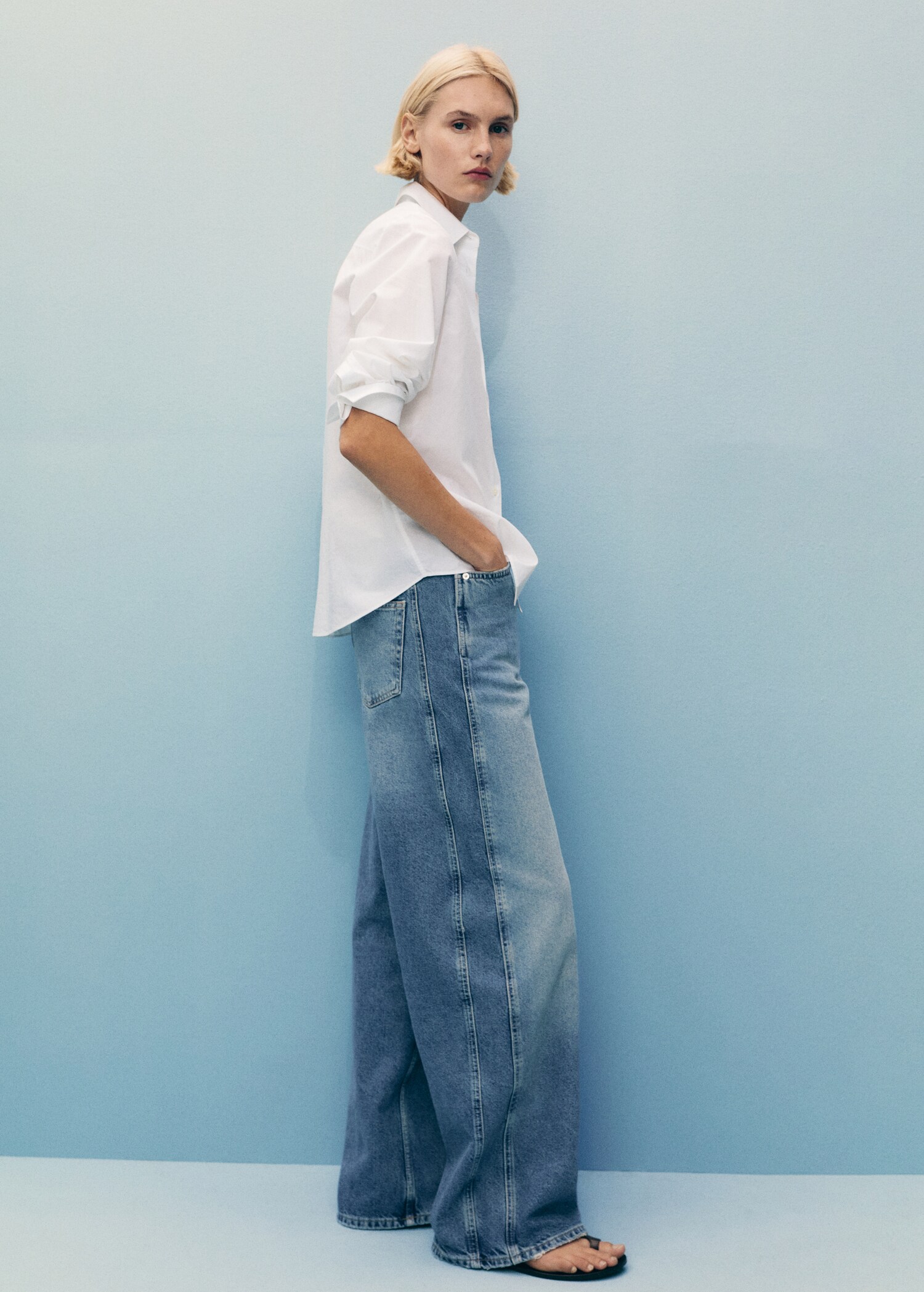 Balloon-Jeans mit hoher Bundhöhe - Detail des Artikels 3
