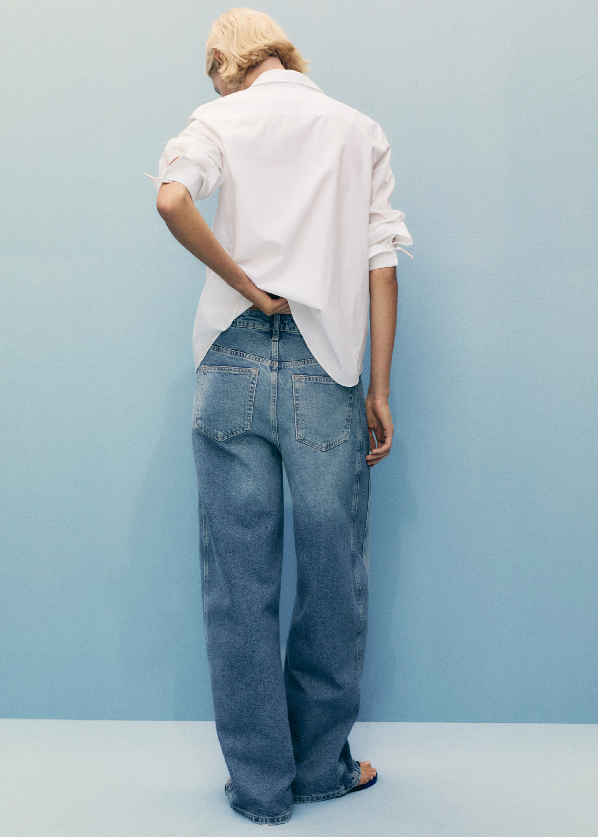Jean balloon taille haute - Verso de l’article