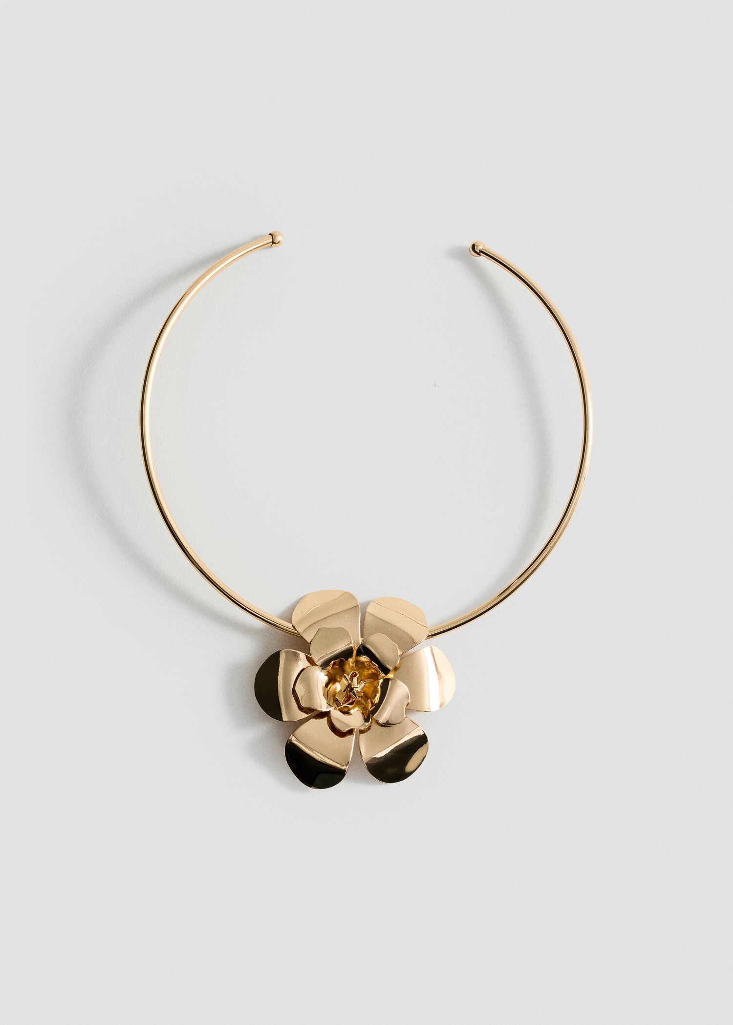 Rigid flower necklace - Article without model