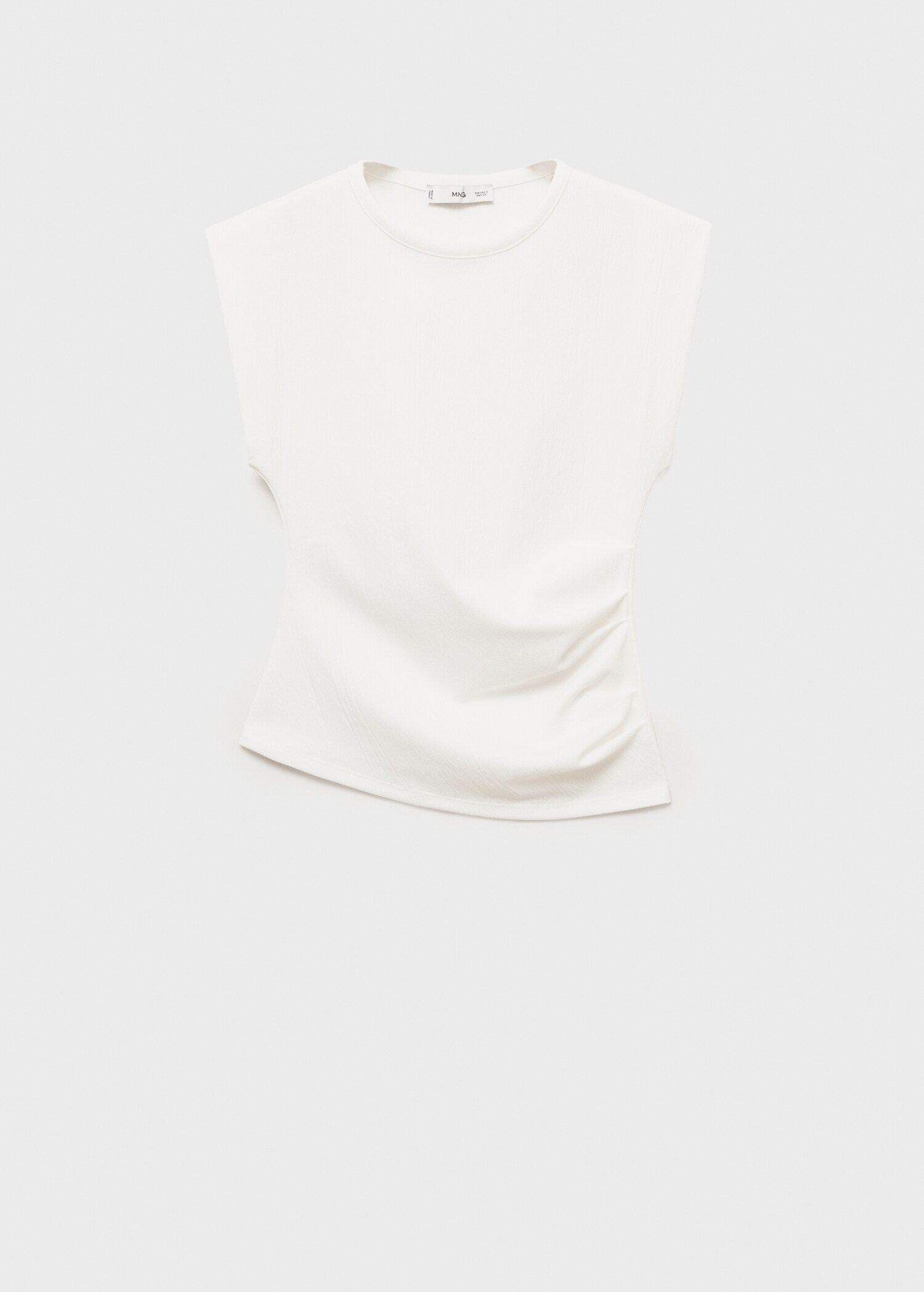 T-shirt drapé sans manches - Article sans modèle