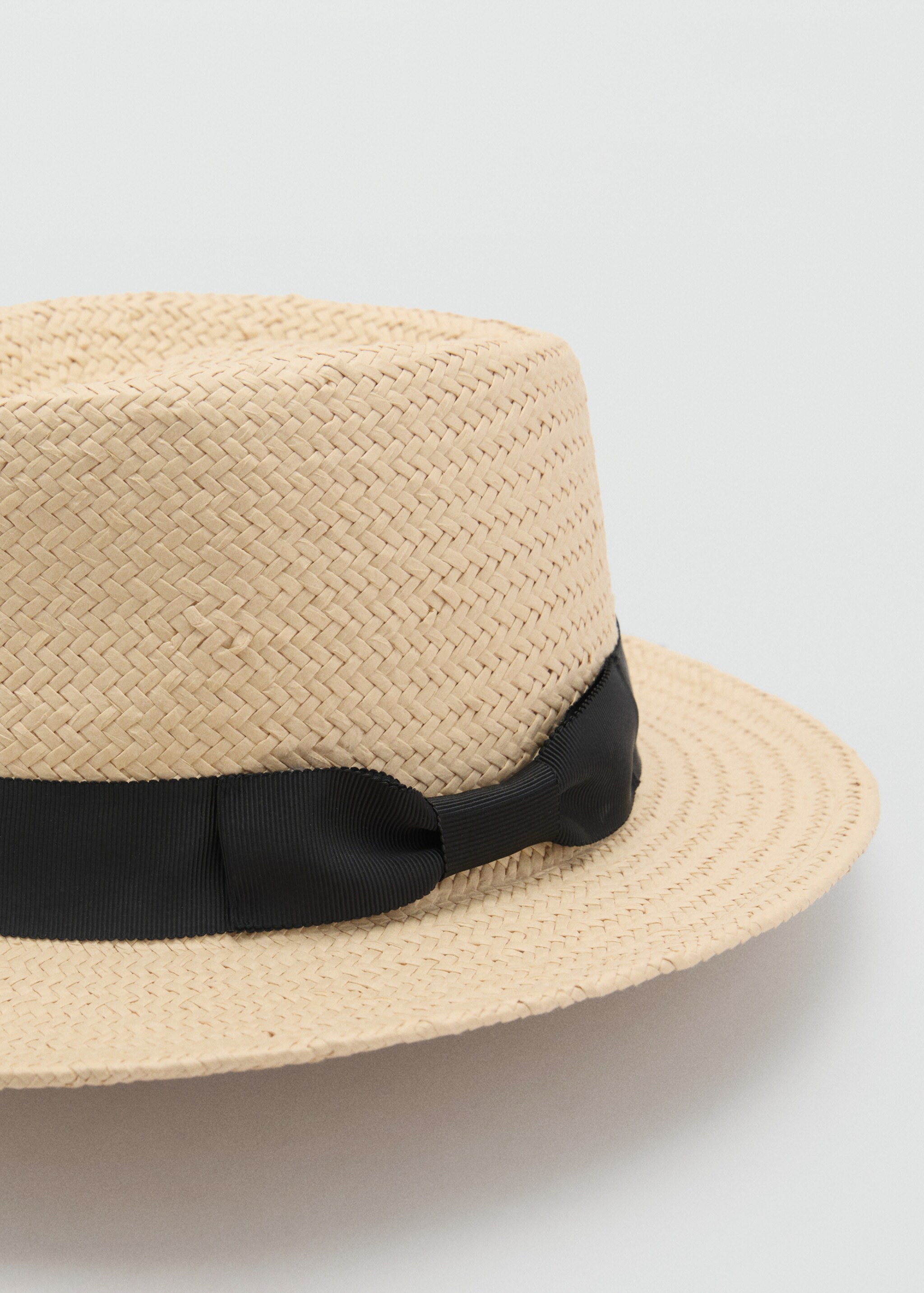 Natural fiber bow hat - Details of the article 1