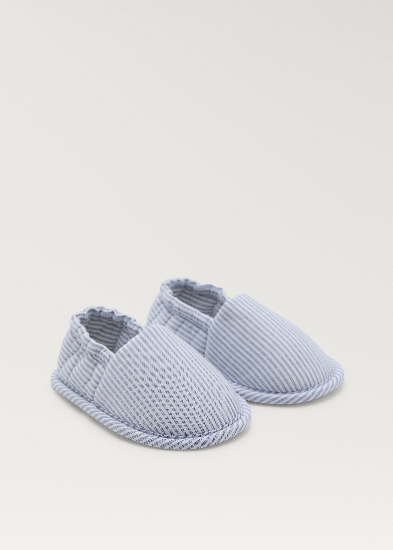 Cotton striped slippers - Medium plane