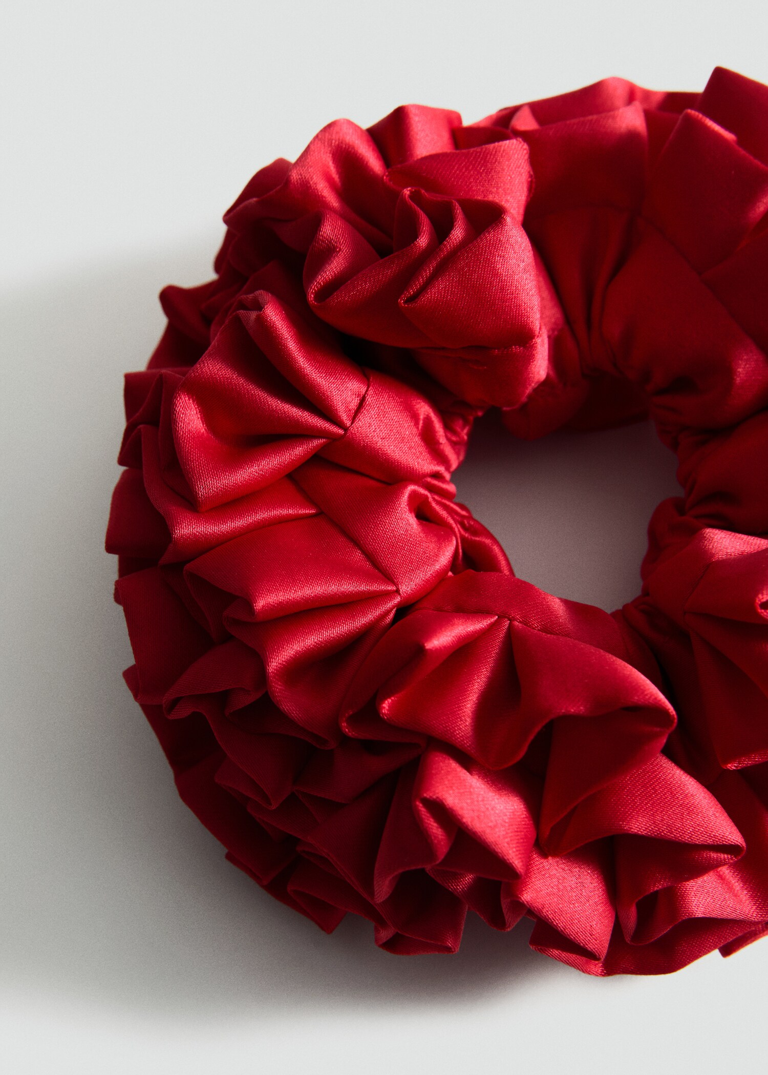 Mini ruffled scrunchie - Medium plane