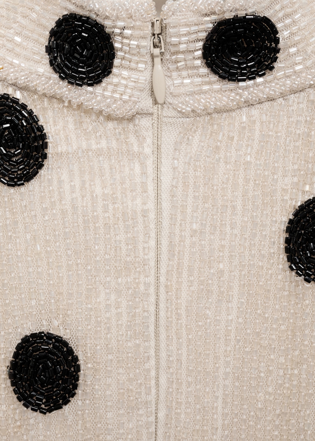 Rhinestone polka-dot halter dress