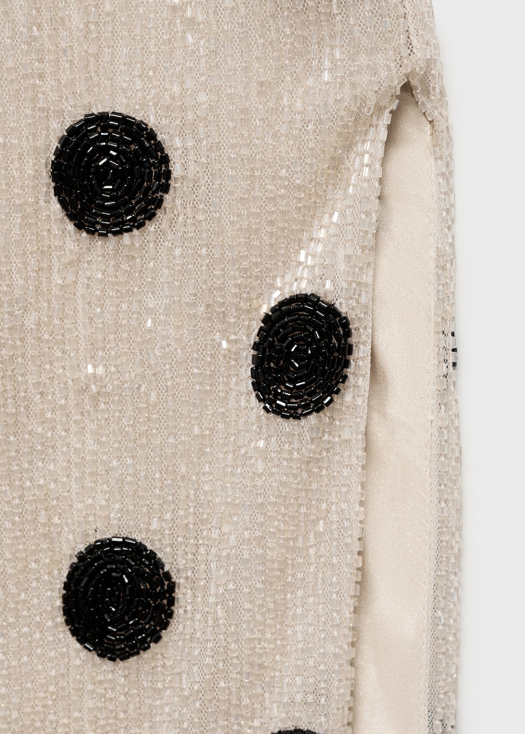 Rhinestone polka-dot halter dress