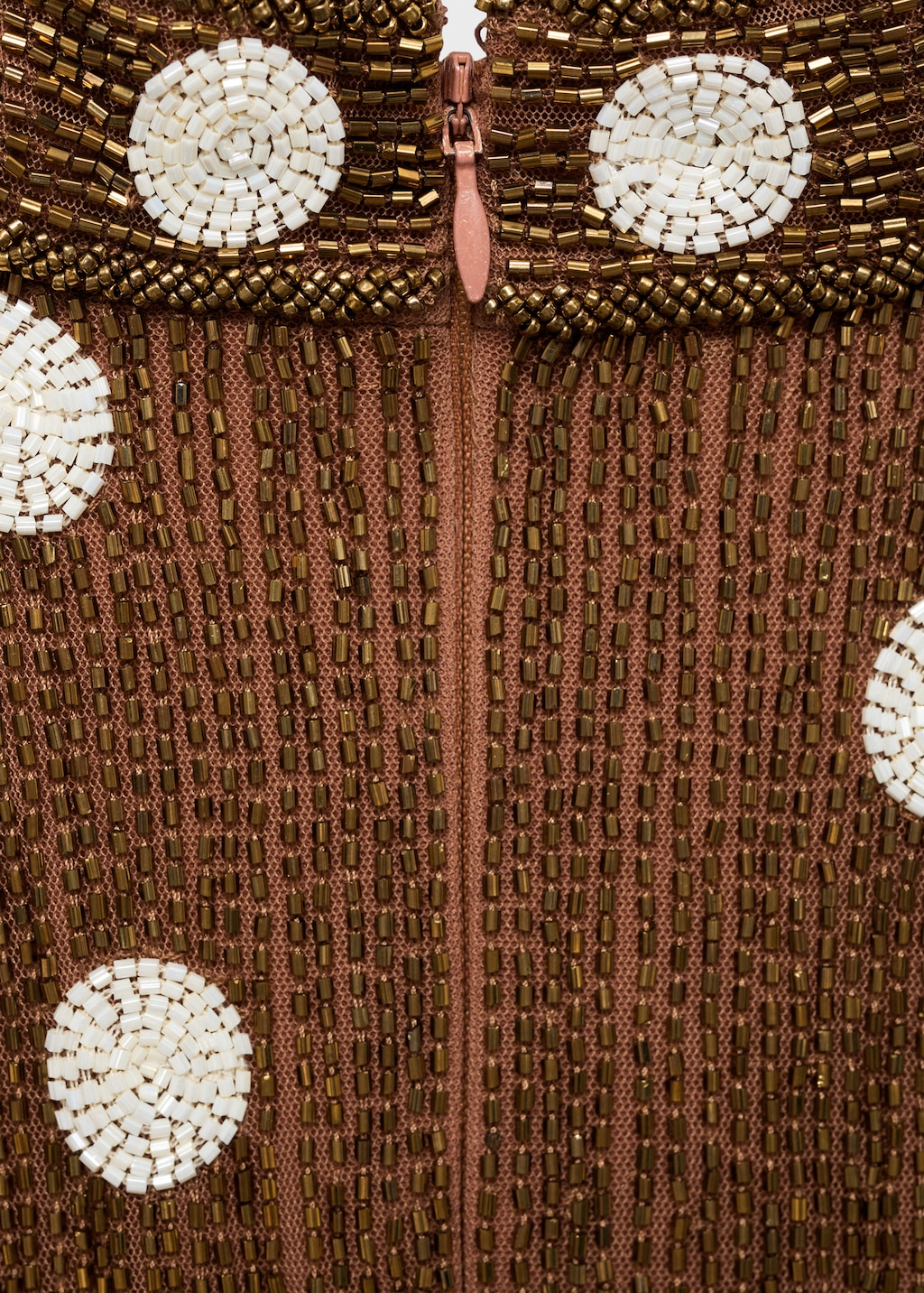 Rhinestone polka-dot halter dress