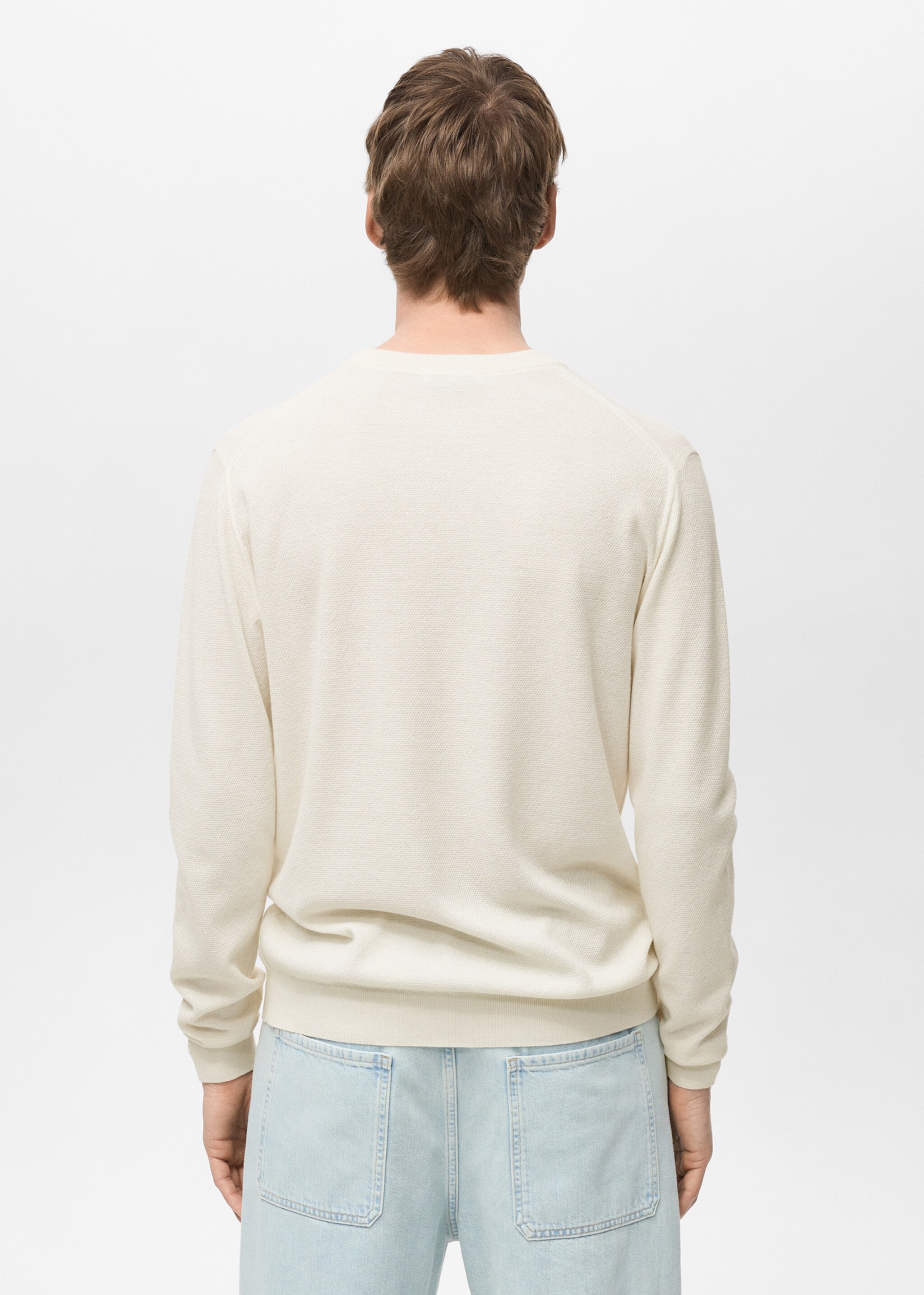 Fine-knit sweater - Reverse of the article