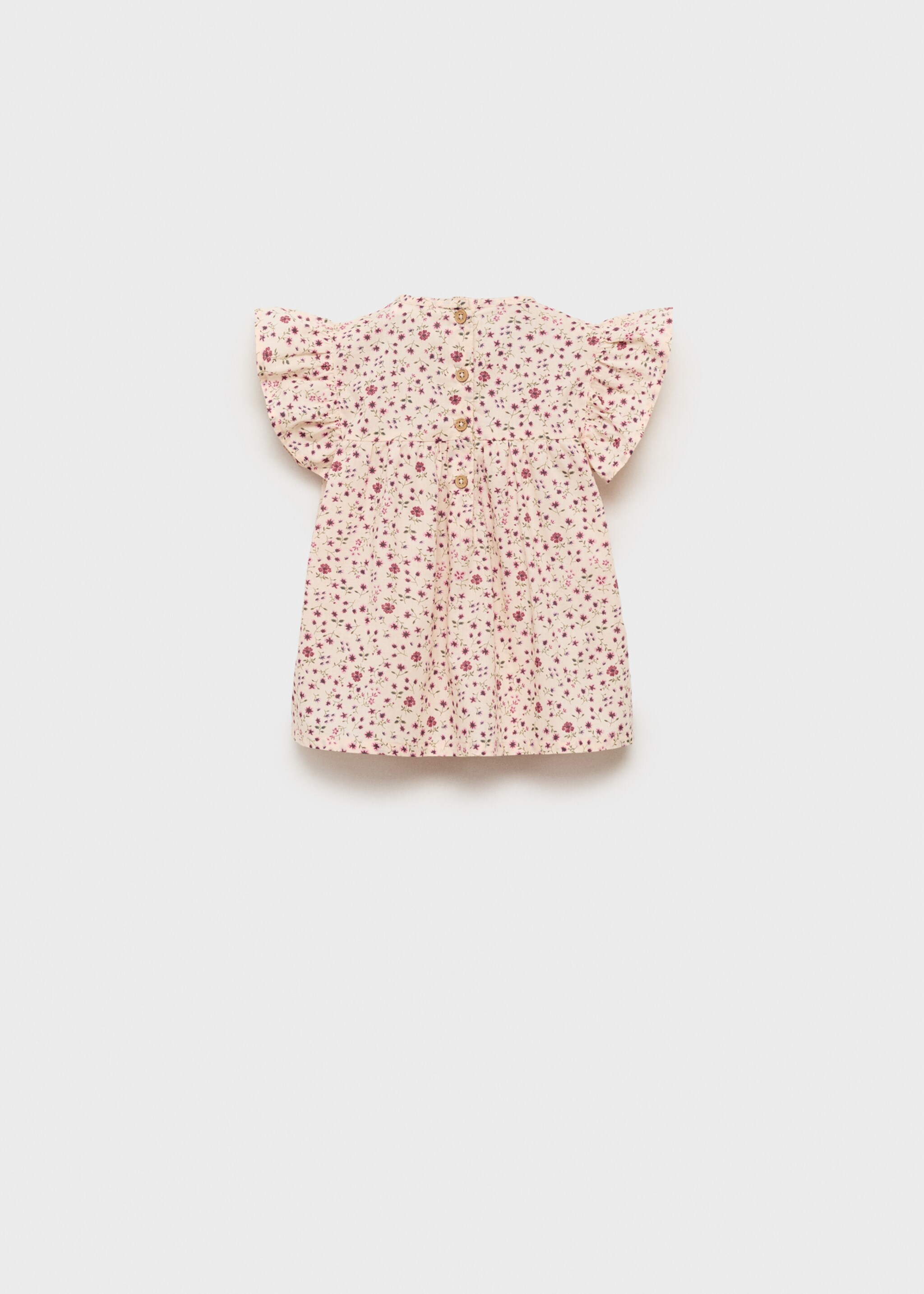 Floral-print blouse with ruffles - Reverse of the article