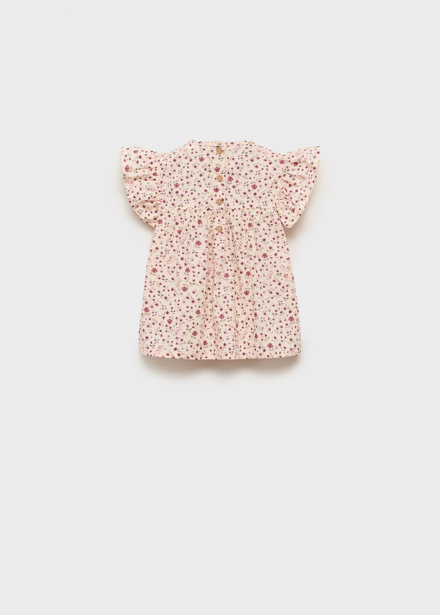 Rüschenbluse mit Blumenmuster - Rückseite des Artikels