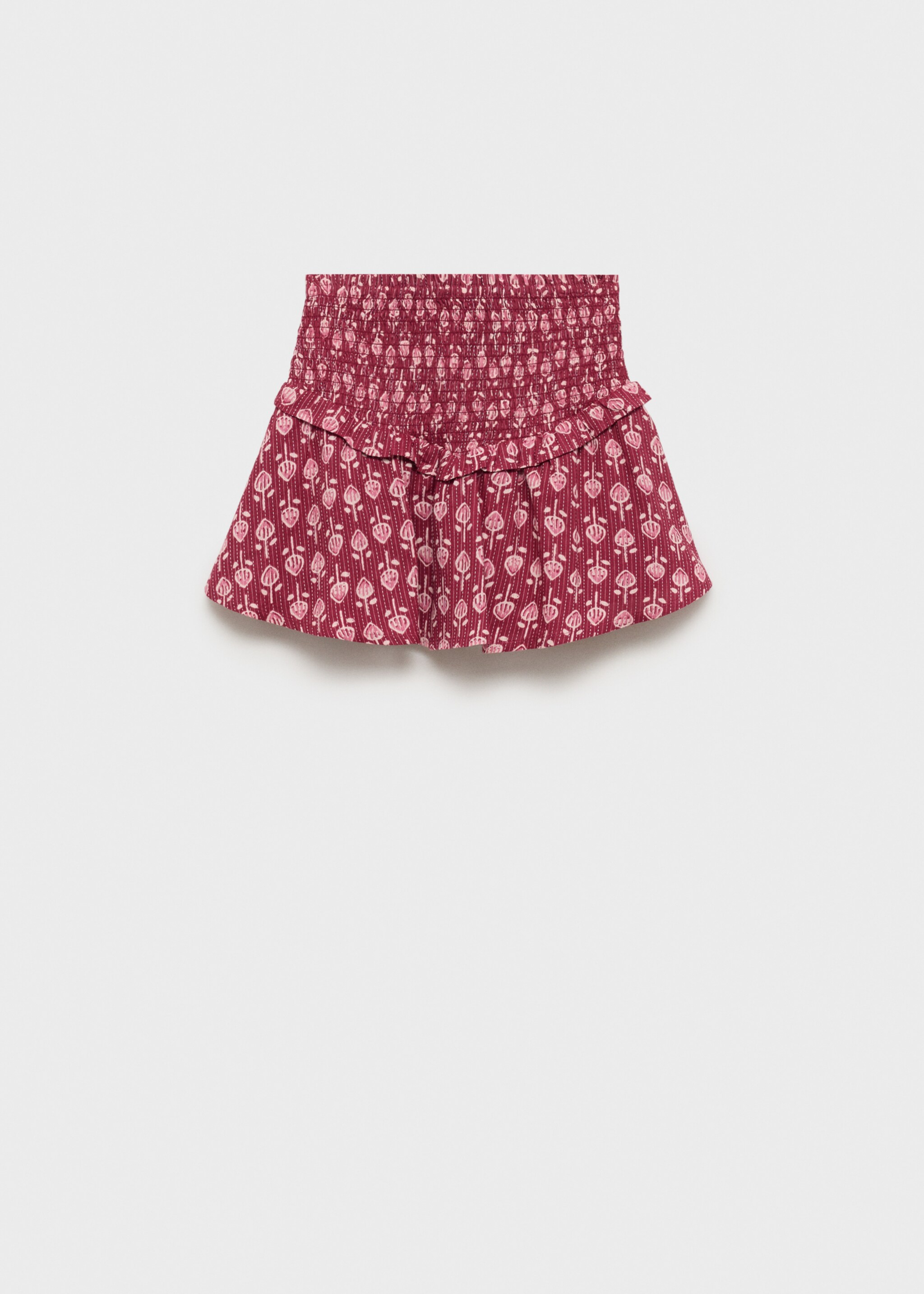 Ruffled gathered mini skirt - Article without model