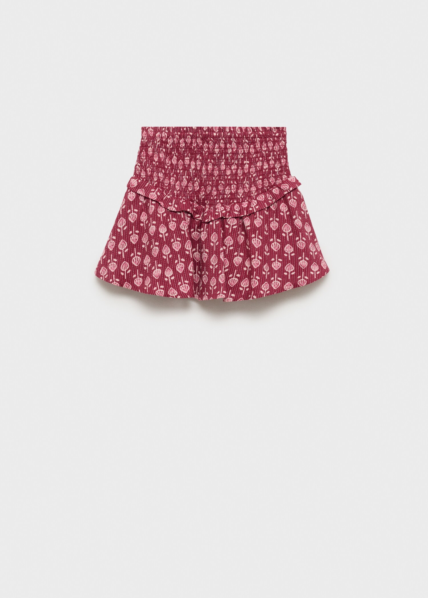 Minifalda fruncida volante - Artículo sin modelo