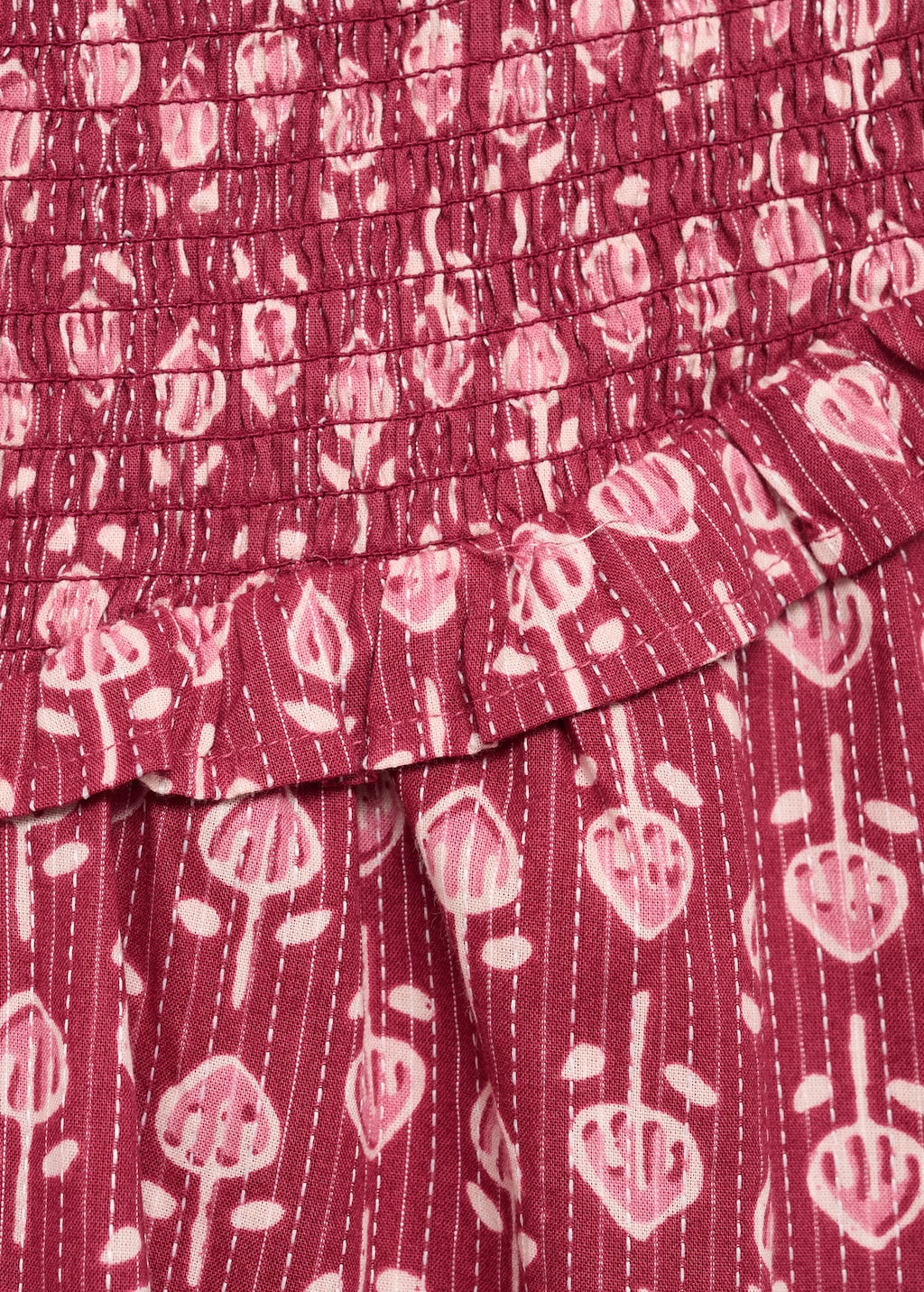 Ruffled gathered mini skirt