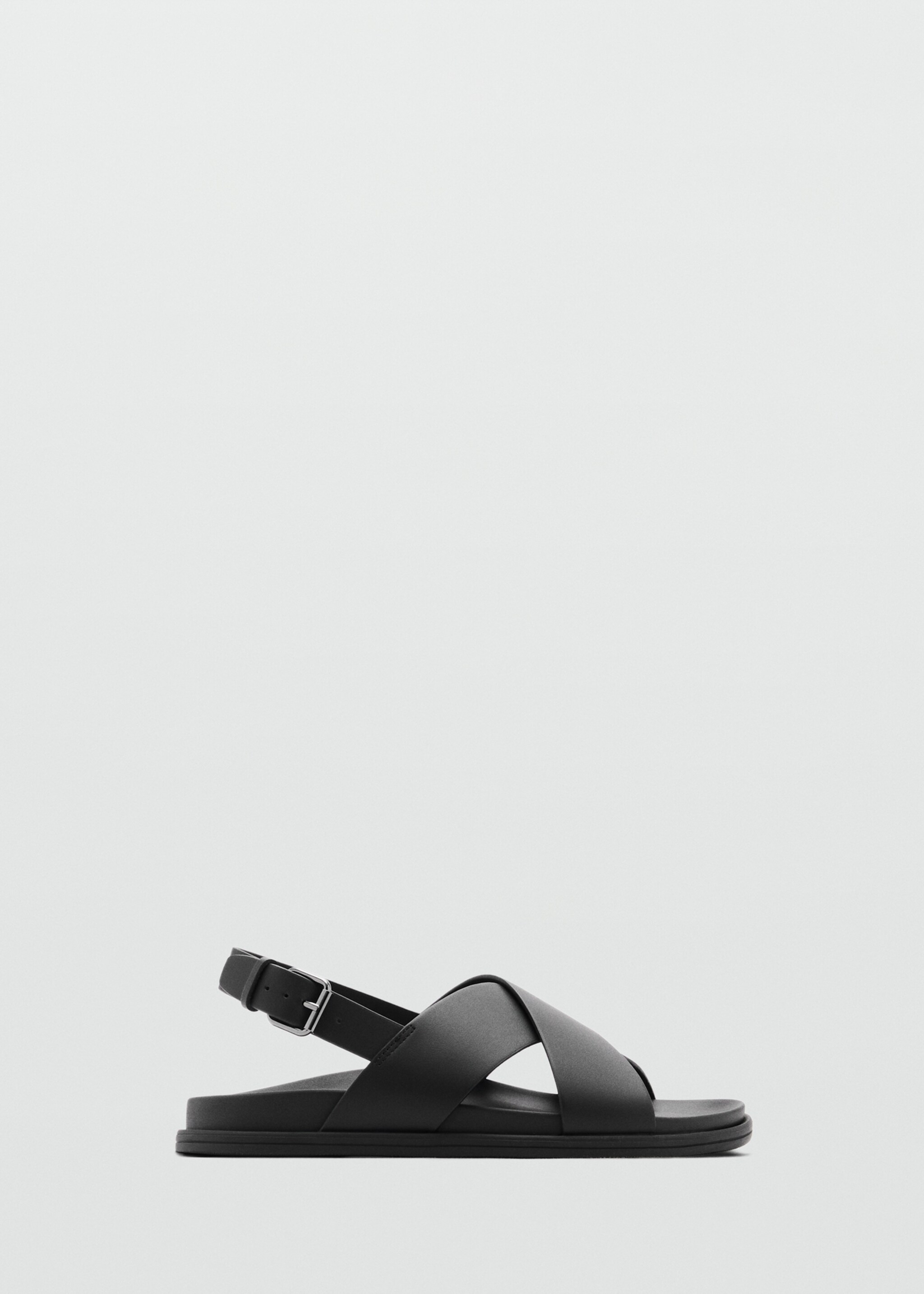 100% leather crossed strap sandal - Article without model