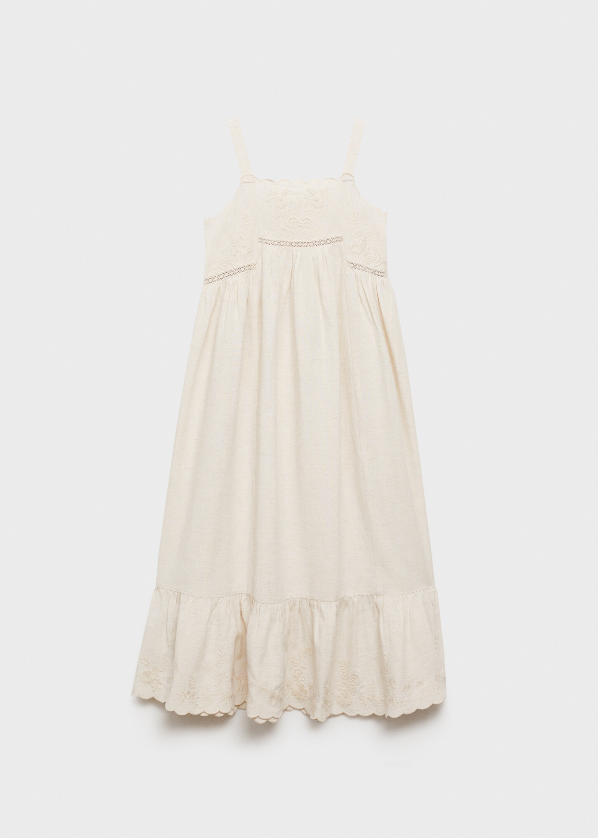 Vestido bordado algodón lino - Artículo sin modelo