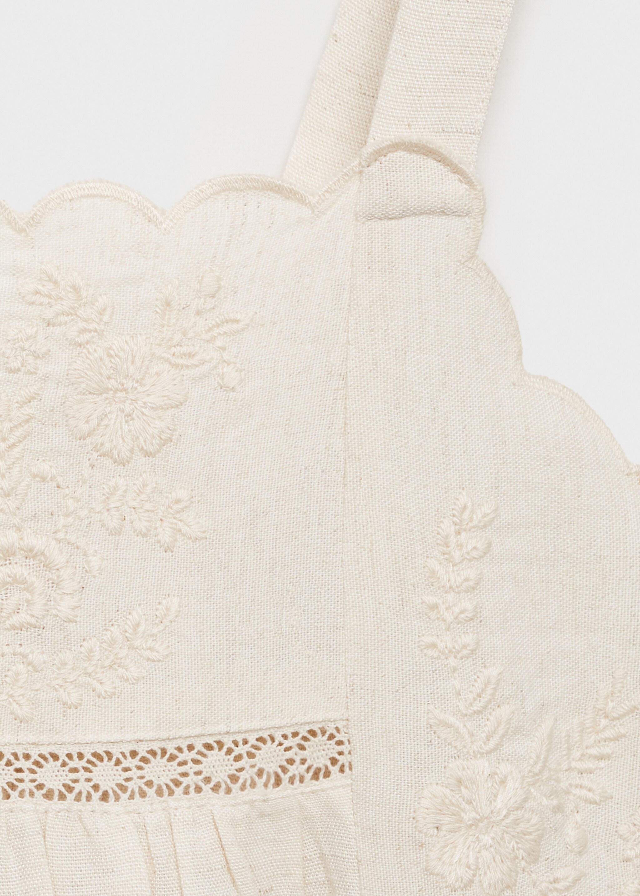 Vestido bordado algodón lino - Detalle del artículo 0