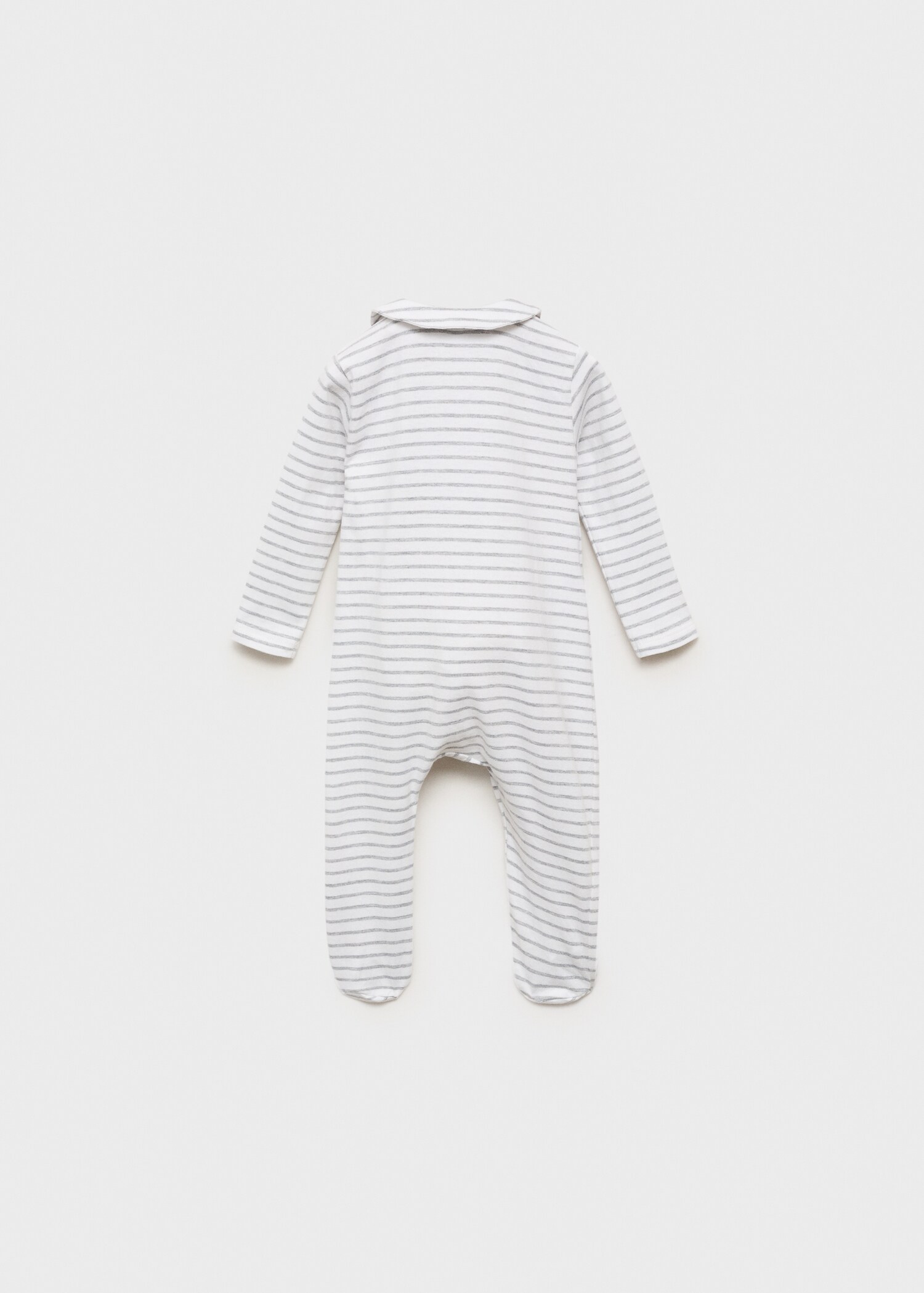 Striped bodysuit pyjamas - Reverse of the article