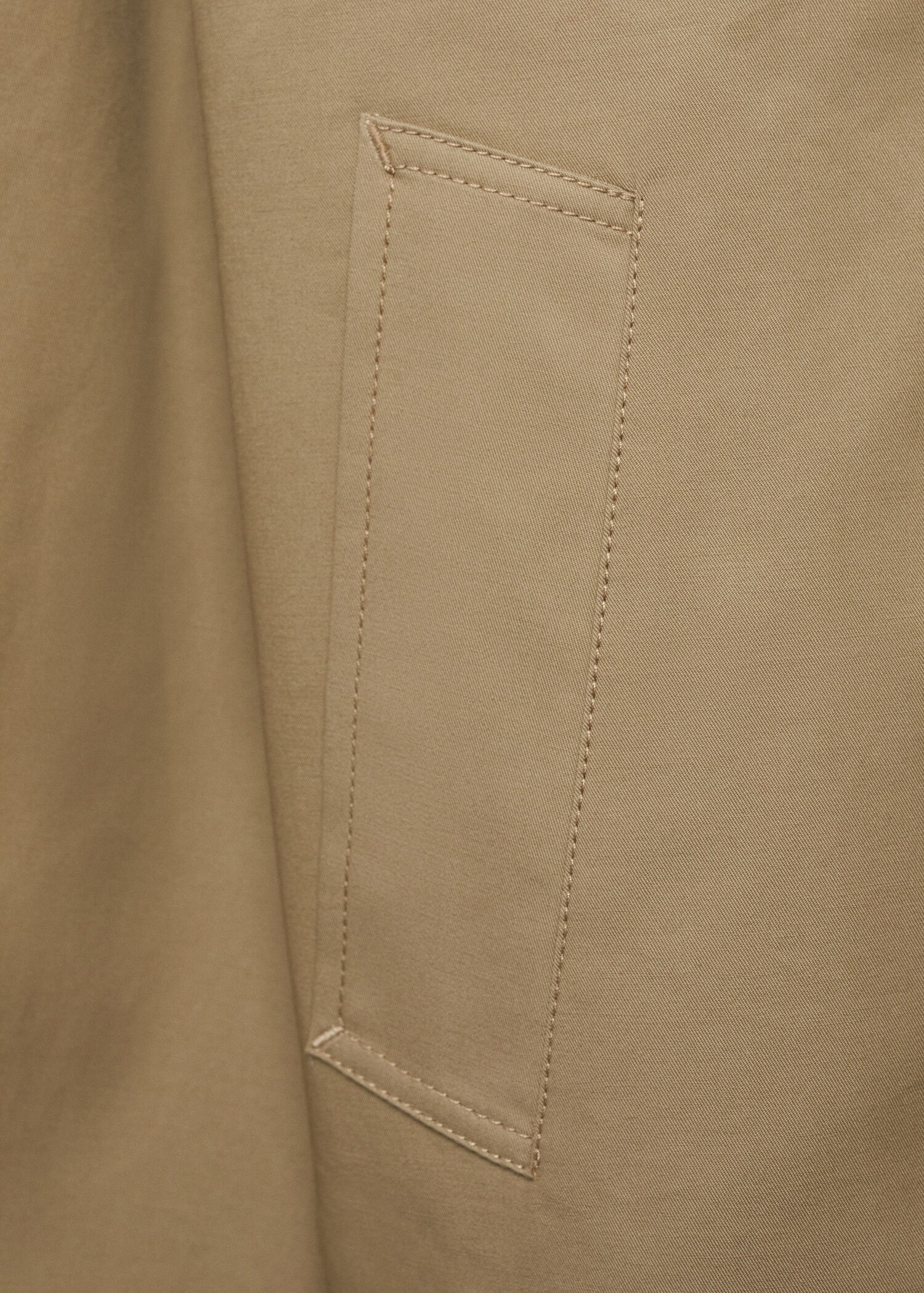 Straight cotton jacket with buttons - Details of the article 0
