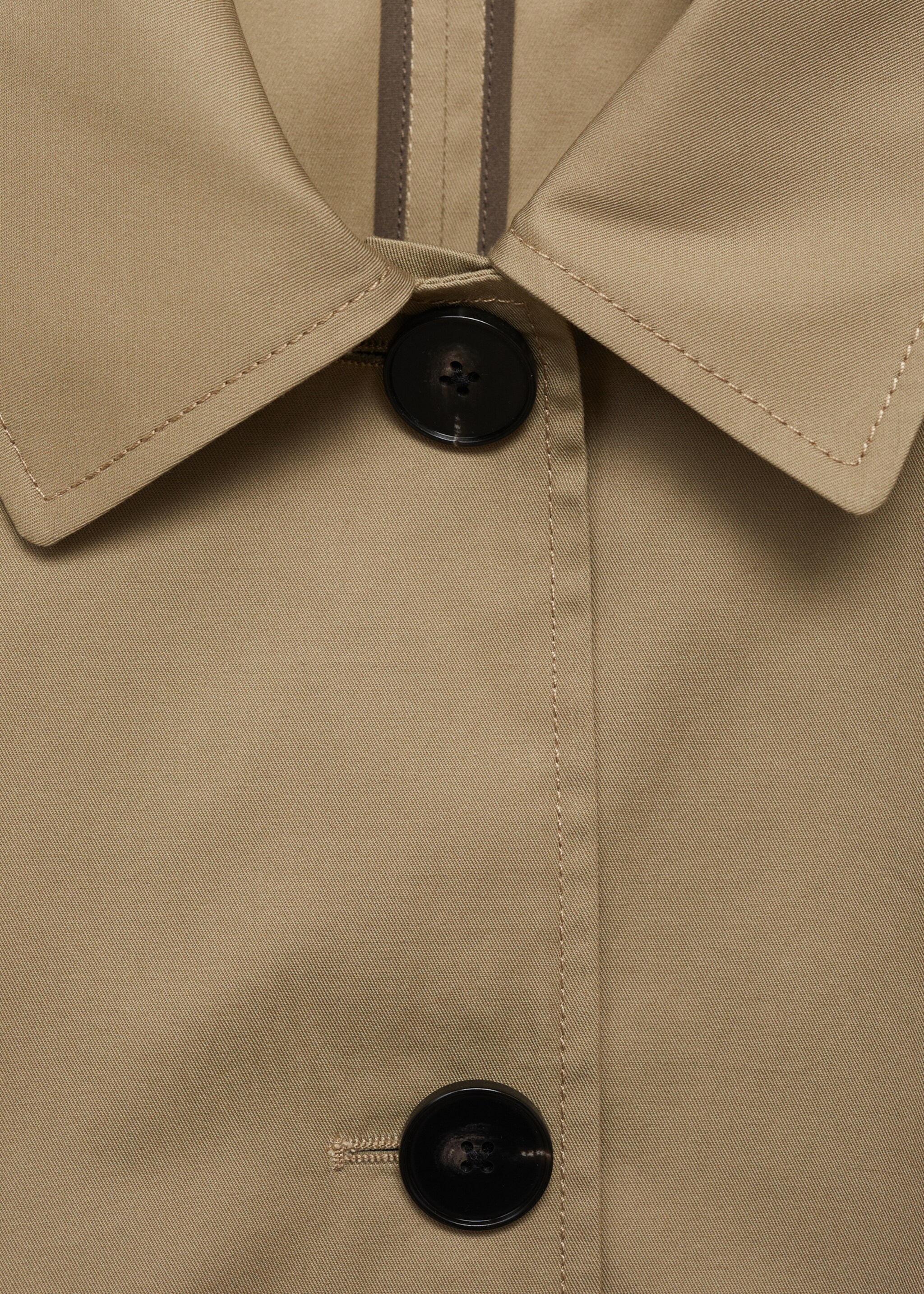 Straight cotton jacket with buttons - Details of the article 8