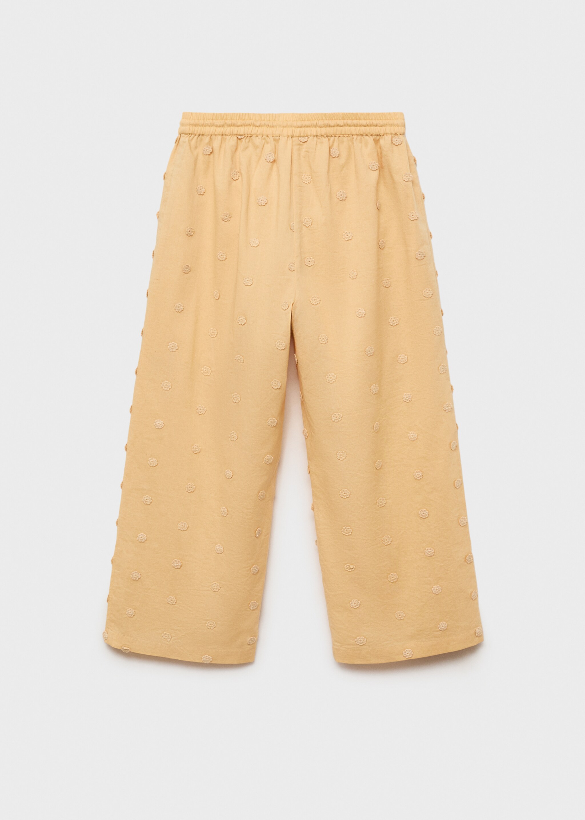 Long trousers with embroidered details - Reverse of the article