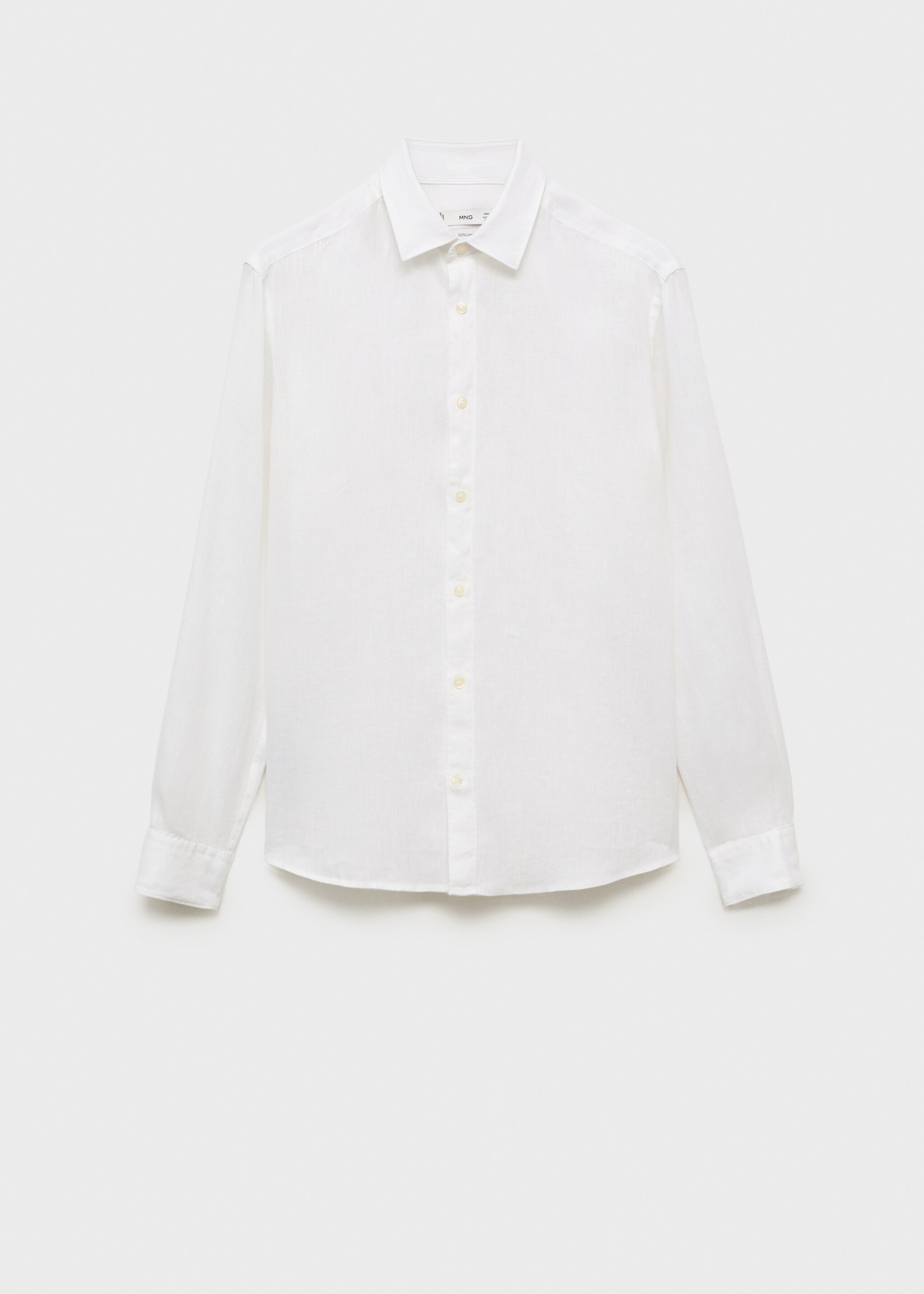 100% linen regular-fit shirt - Article without model