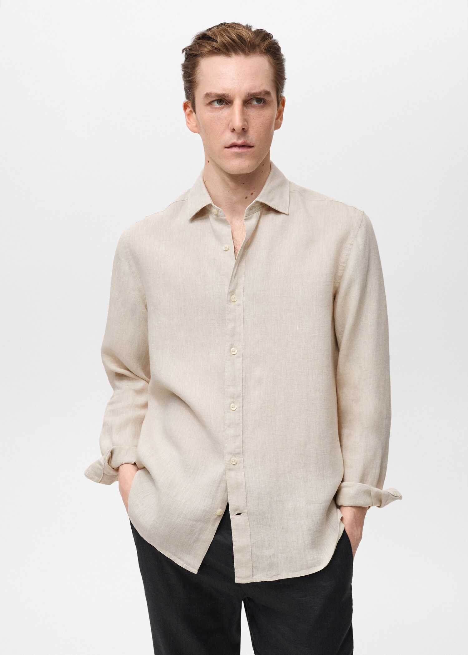 Linen 100% shirt - Medium plane
