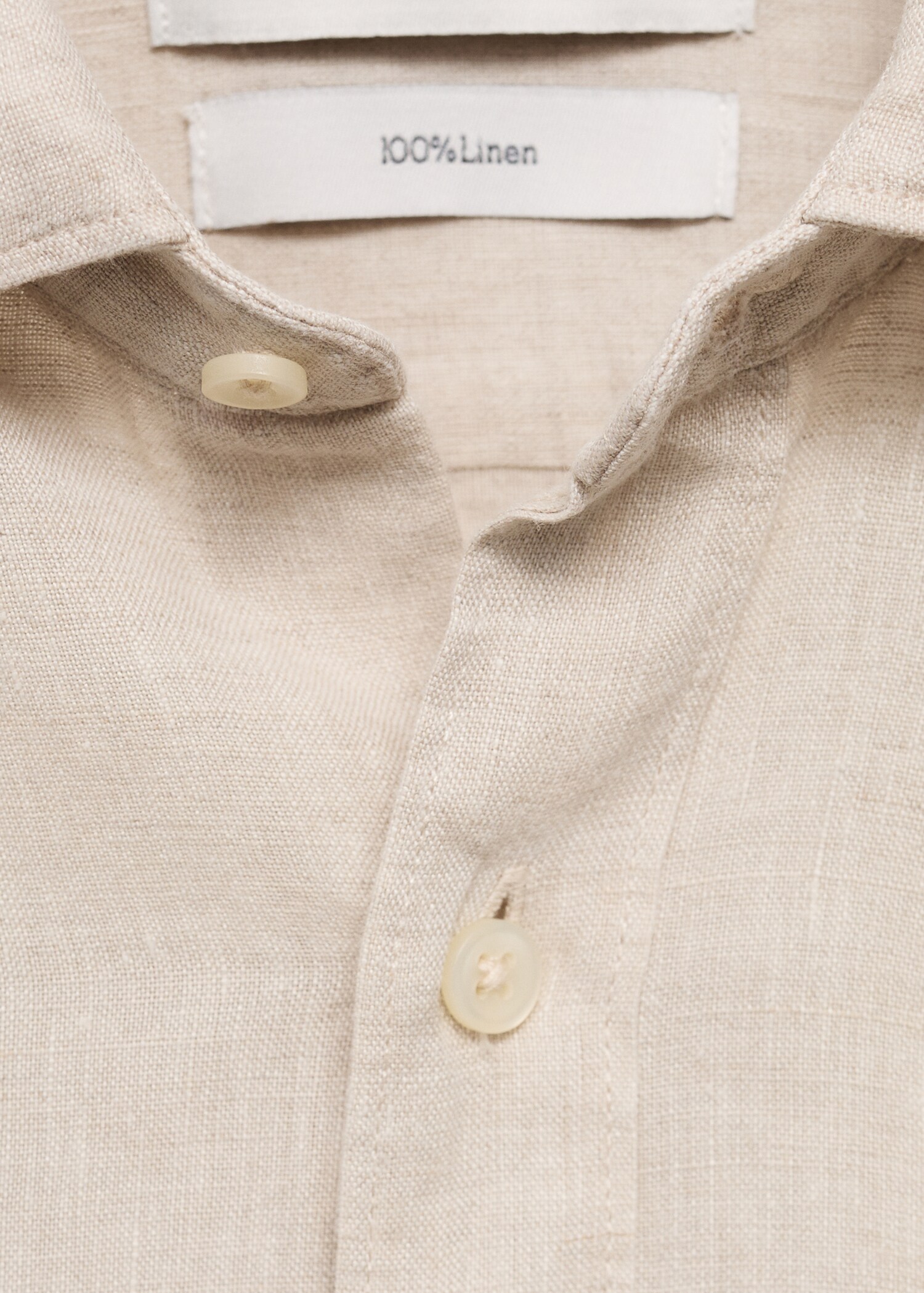 Linen 100% shirt - Details of the article 8
